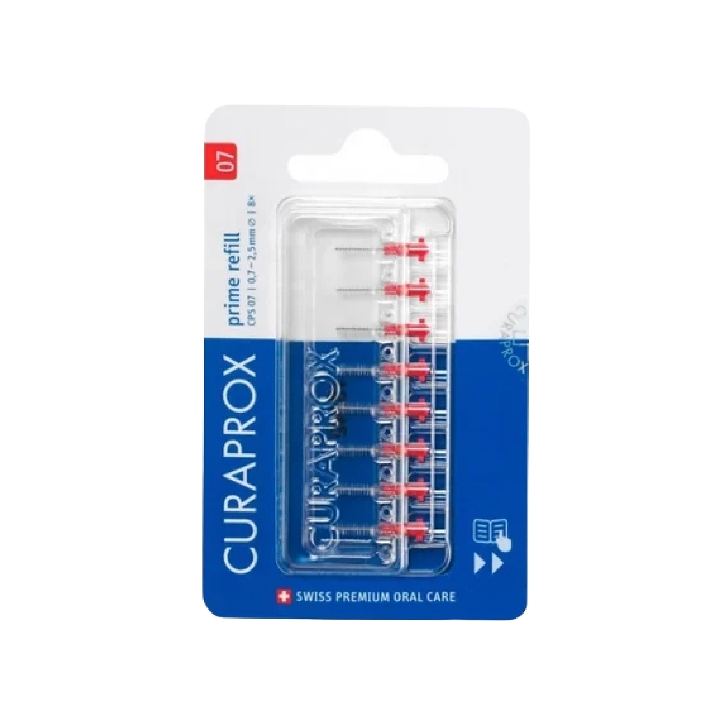 Curaprox Prime Refill 07 Escovilhões 8 Unidades