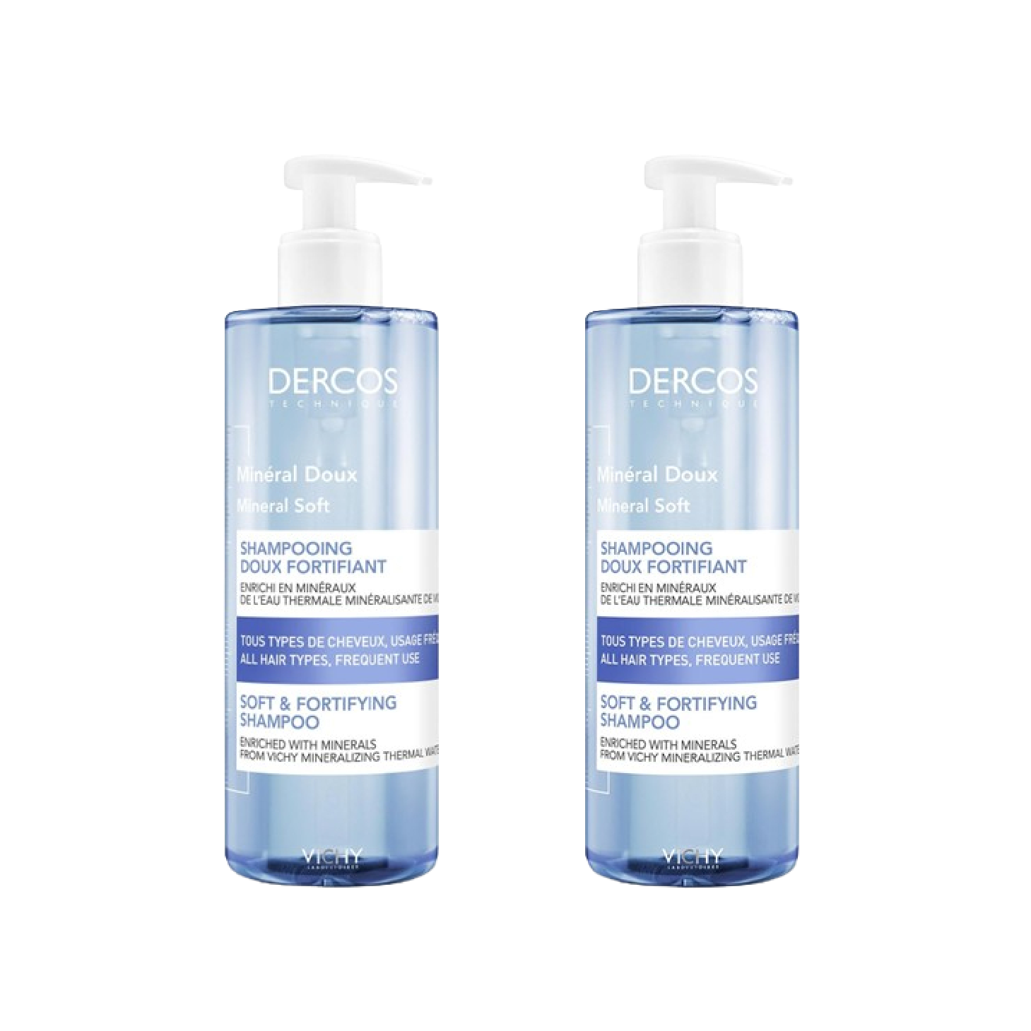 Dercos Mineral Champo Suave 400ml x 2 Unidades