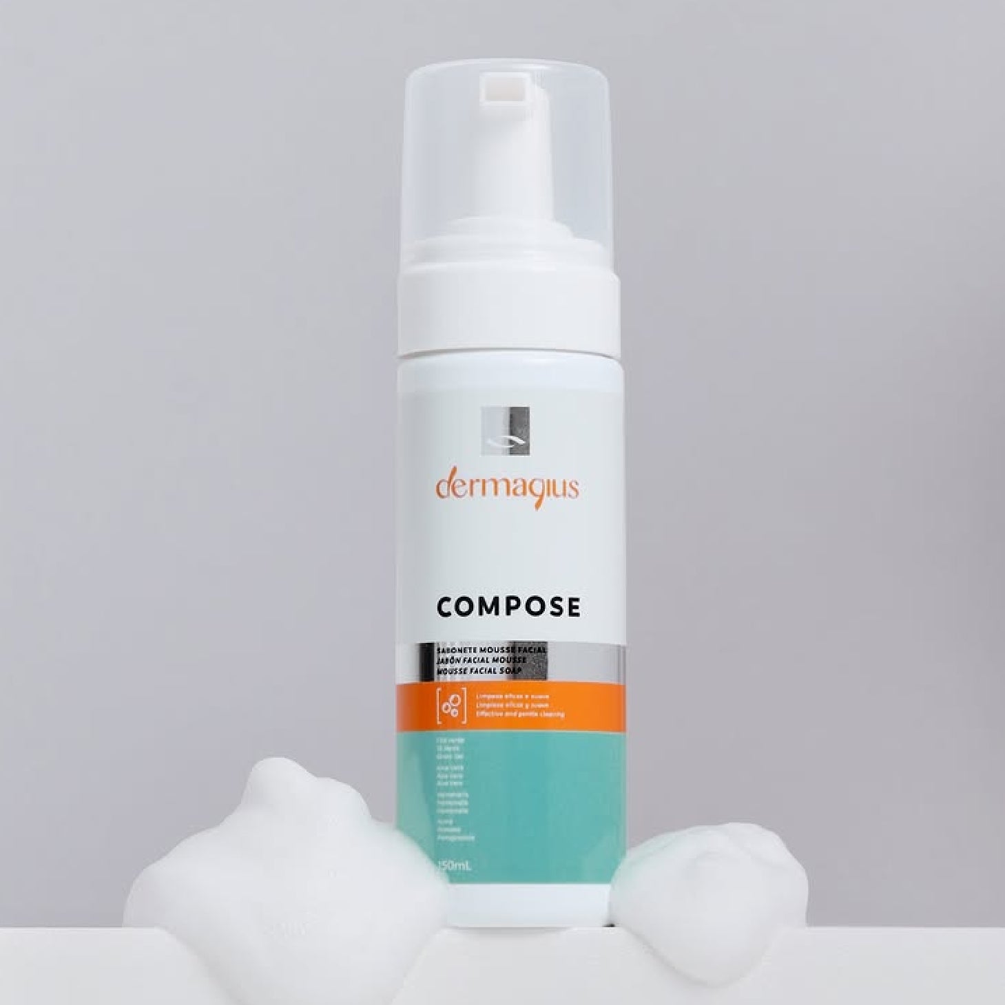 Dermagius Compose Sabonete Mousse Facial 150ml