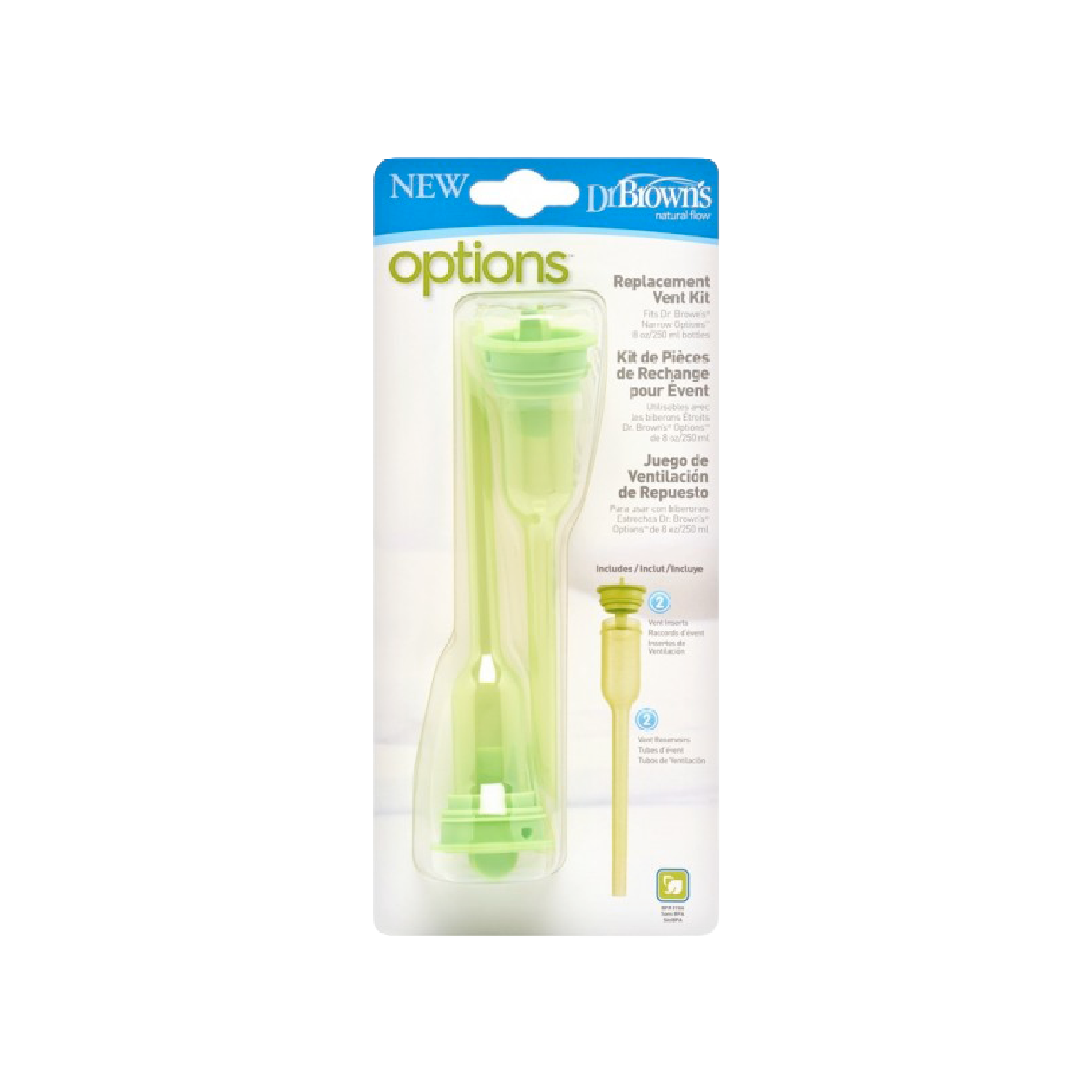 Dr. Browns Options Kit Ventilação Biberão Boca Estreita x 2 Unidades