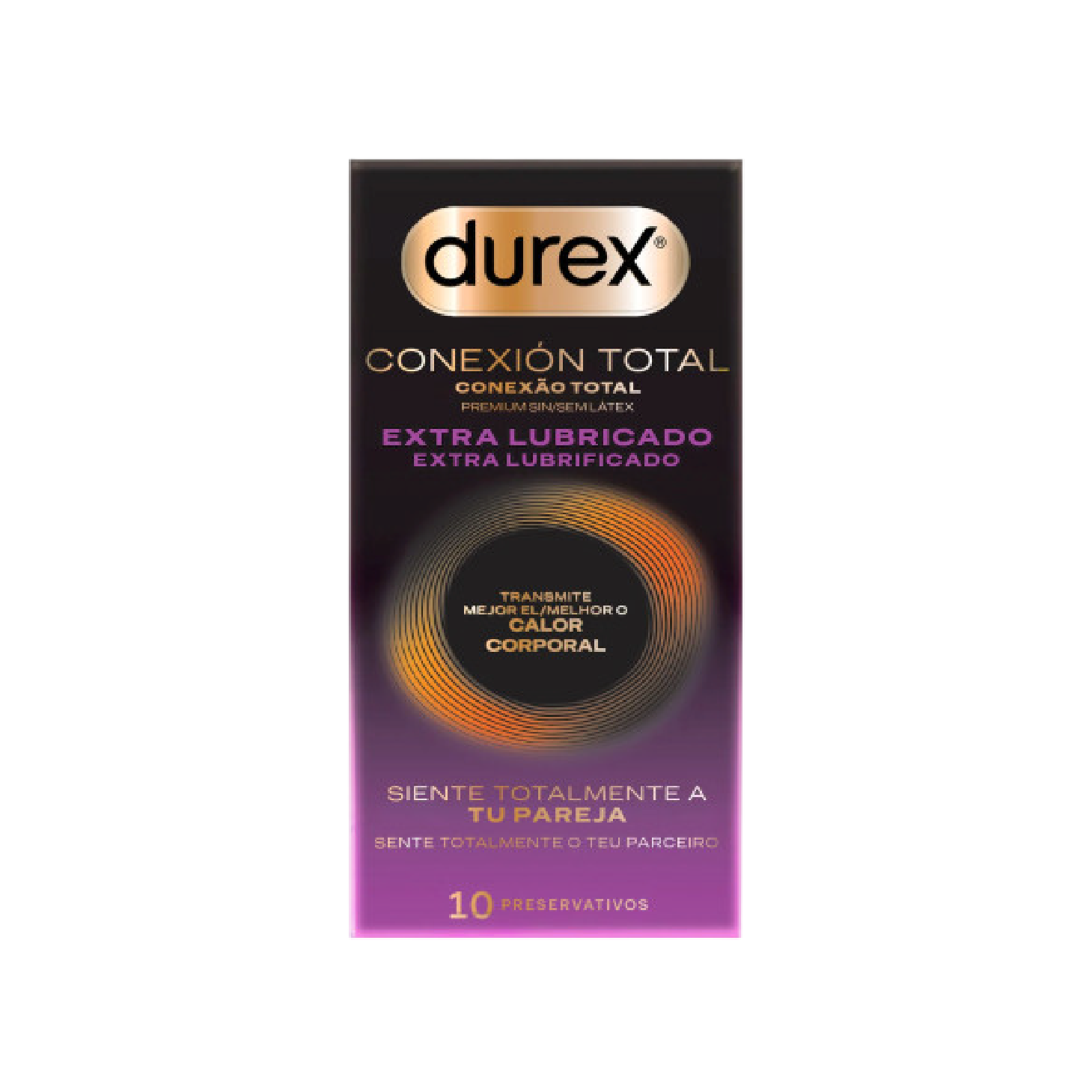 Durex Conexão Total Extra Lubrificado Preservativos x10