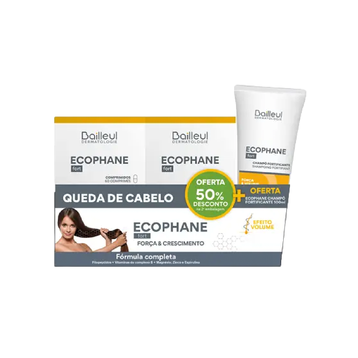 Ecophane Forte Comprimidos 60x2 + Champô 100ml