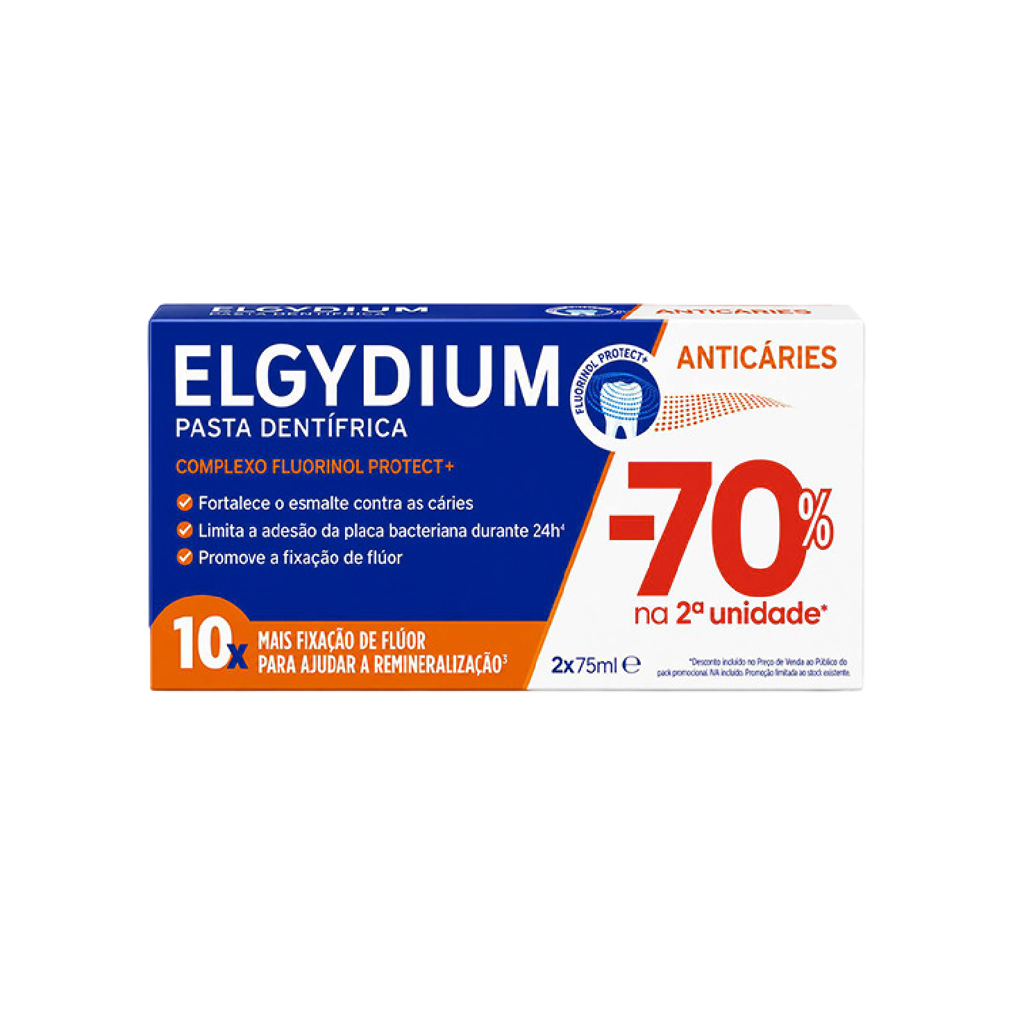 Elgydium Duo Pasta Dentífrica Prevenção Caries x2 Unidades