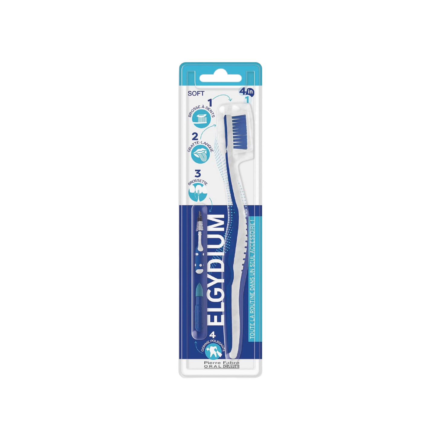 Elgydium Escova de Dentes 4 em 1 Suave