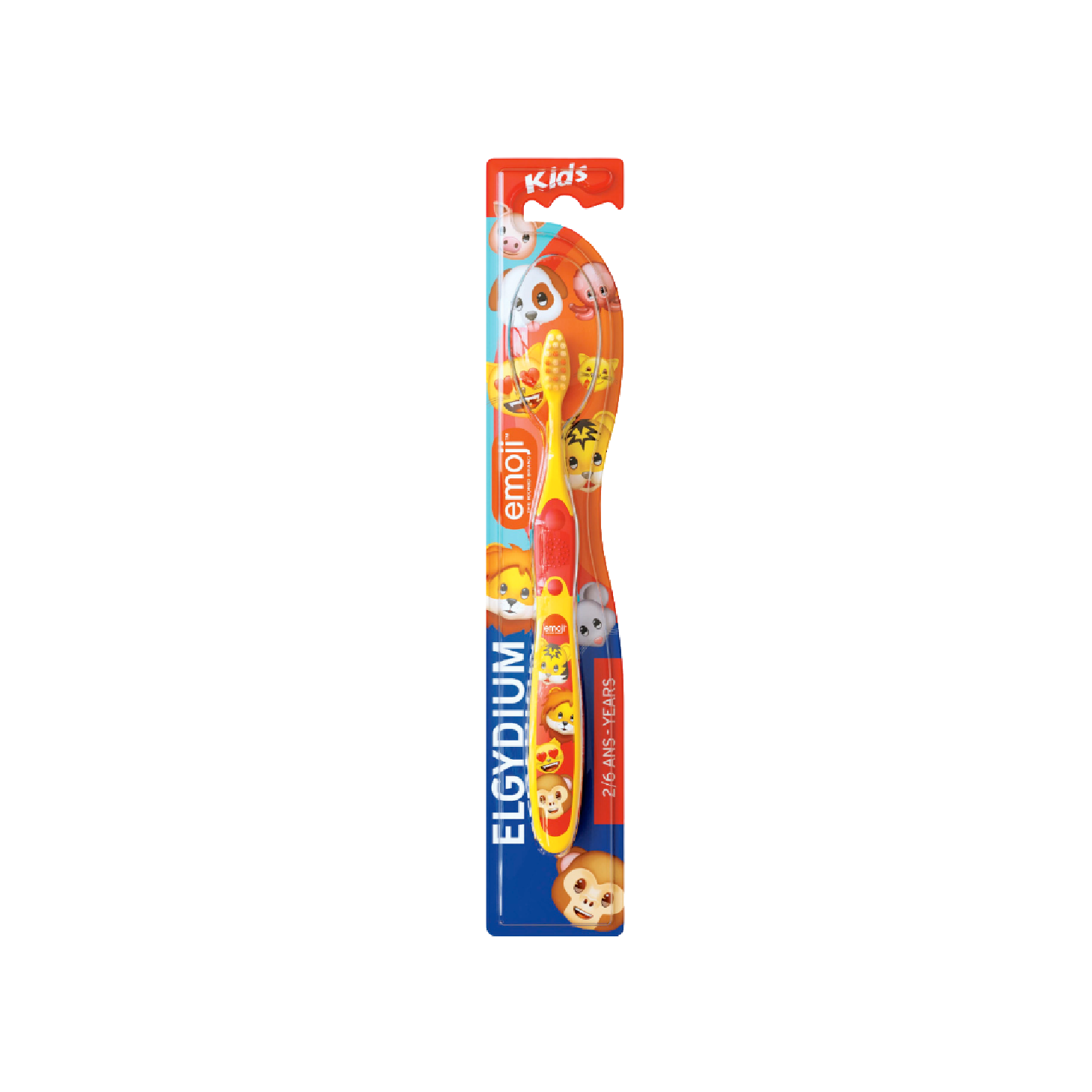 Elgydium Kids Escova de Dentes Emoji  2-6 Anos
