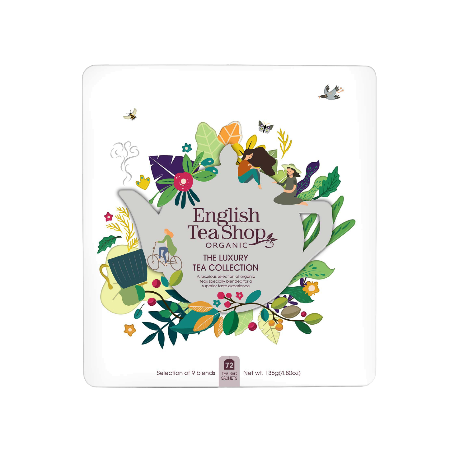 Té inglés Ref: 60833 Lata de regalo de lujo 72 unidades