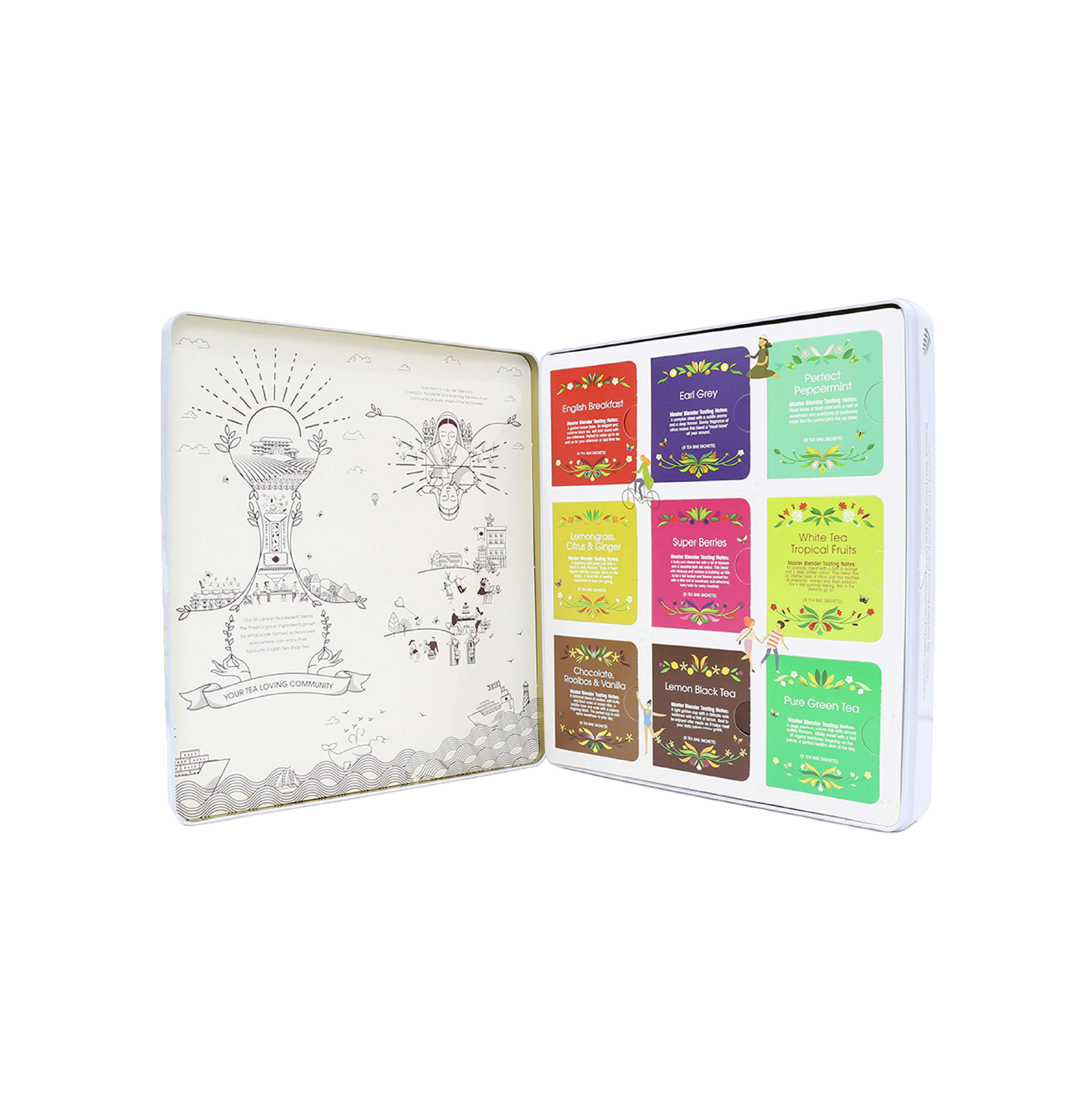 Té inglés Ref: 60833 Lata de regalo de lujo 72 unidades