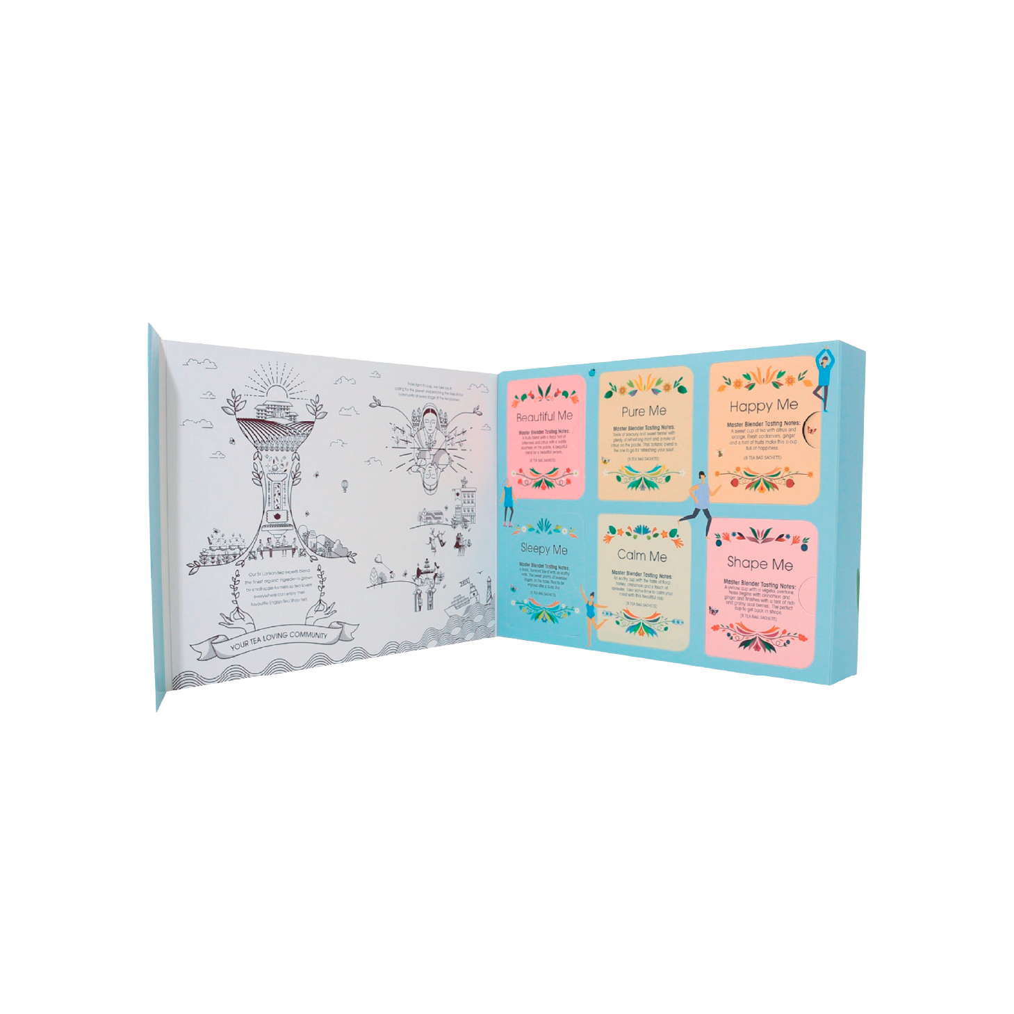 Té inglés Ref: 60895 Paquete de regalo Wellness Col 48 unidades