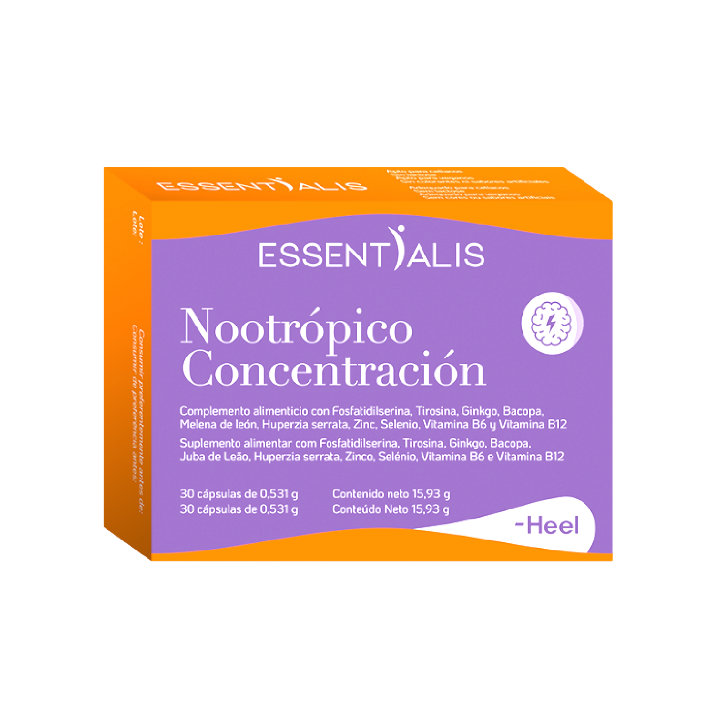 Essentialis Nootrópico Concentração 30 Cápsulas