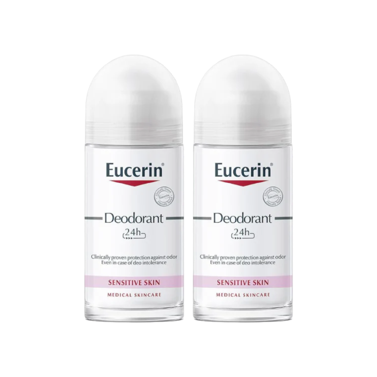 Eucerin Desodorizante Roll-on Pele Sensível 24h 50ml x 2 Unidades