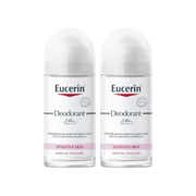 Eucerin Desodorizante Roll-on Pele Sensível 24h 50ml x 2 Unidades