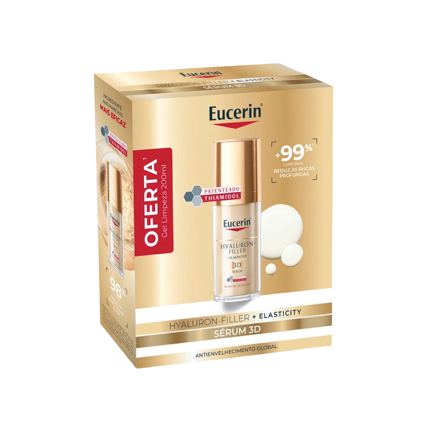 Eucerin Hyaluron-Filler Elasticity 3D Sérum 30ml + Oferta Gel Limpeza 200ml