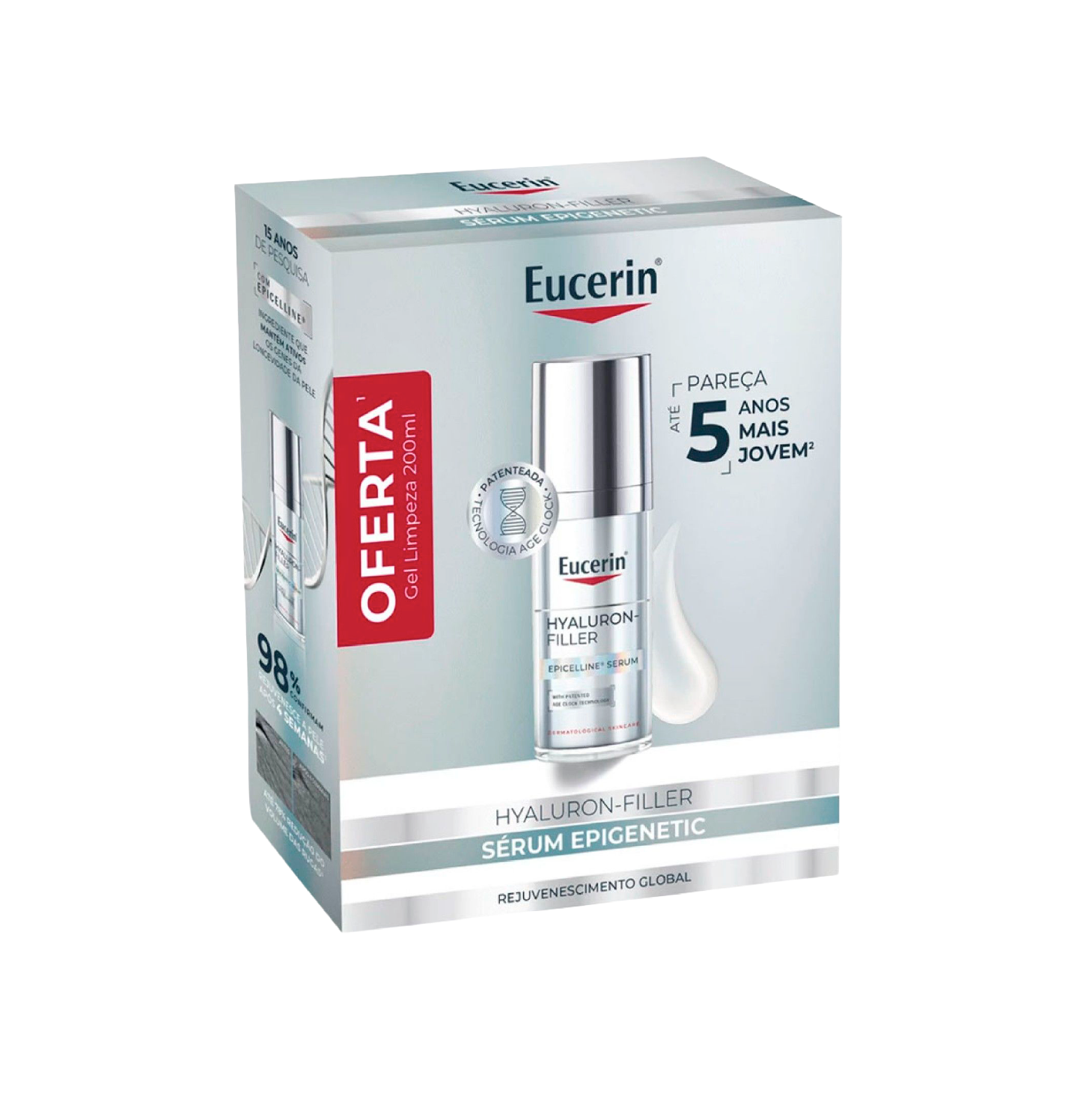 Eucerin Hyaluron-Filler Sérum Epigenetic 30ml + Oferta Gel Limpeza 200ml