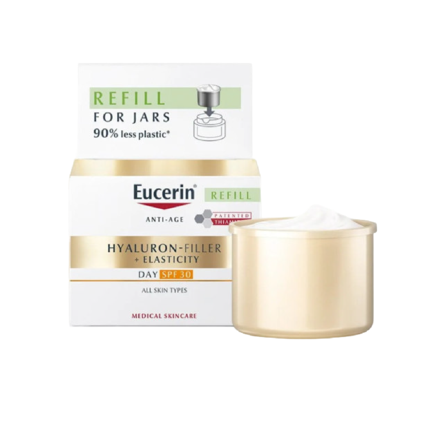 Eucerin Hyaluron-Filler +Elasticity Creme de Dia FPS30 Recarga 50ml