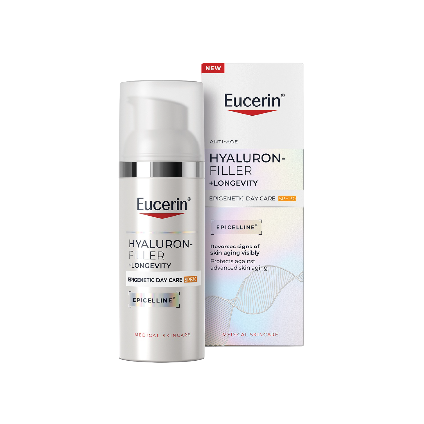 Eucerin Hyaluron-Filler + Longevity Epigenetic Creme Dia SPF30 50ml