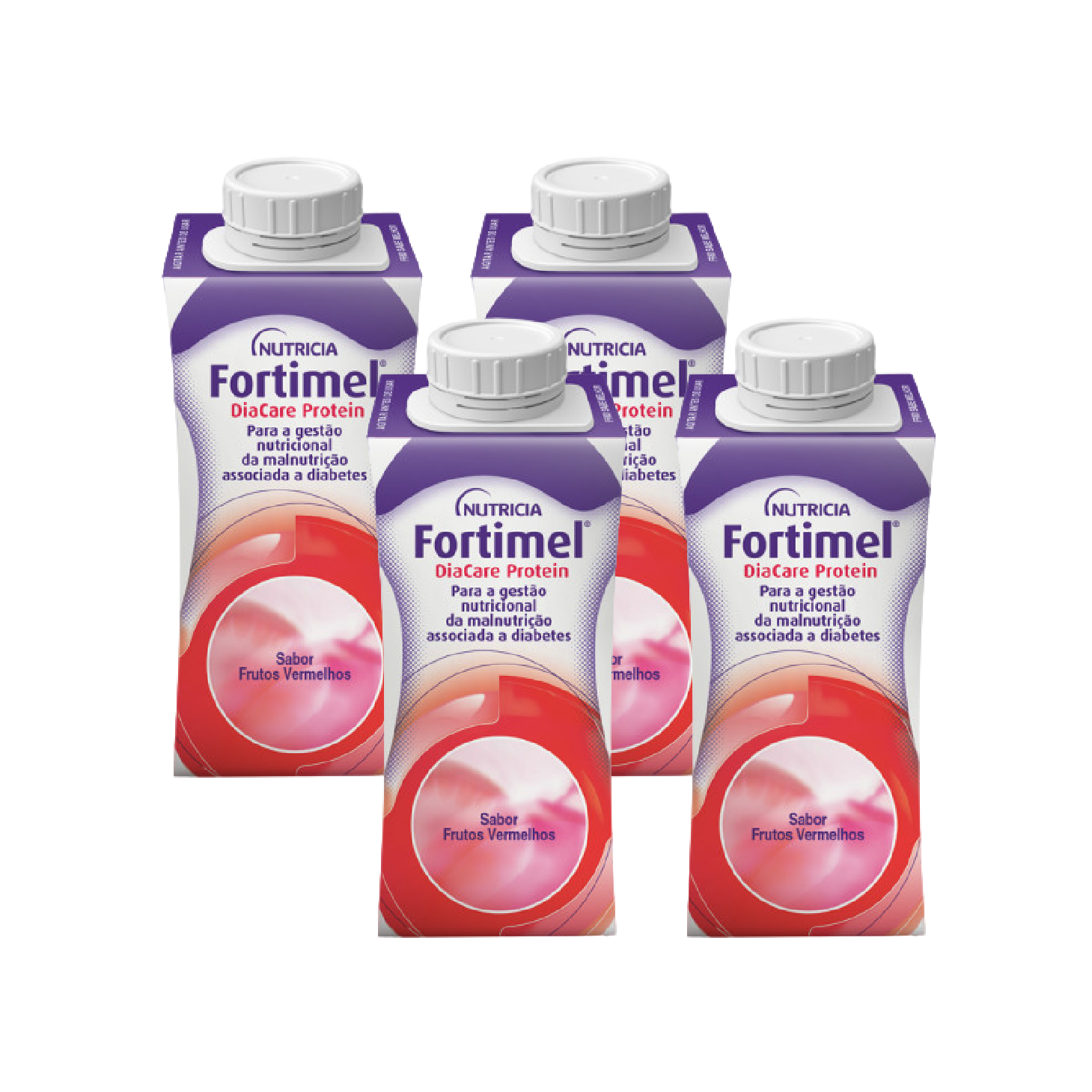 Fortimel DiaCare Protein Frutos Vermelhos 200ml x4 Unidades
