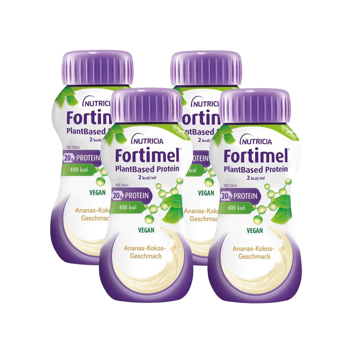 Fortimel PlantBased Protein Ananás e Coco 200ml x4