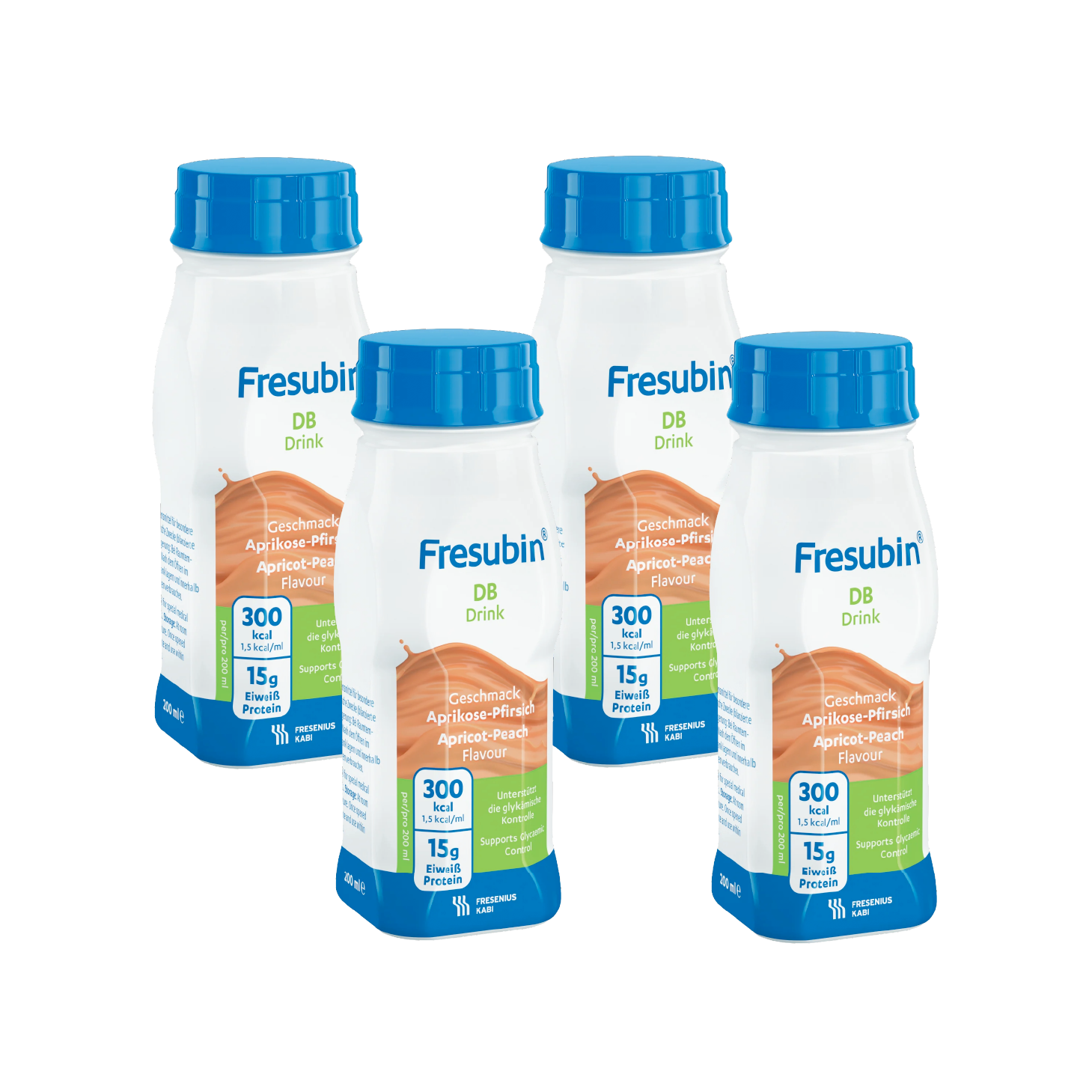 Fresubin DB 2Kcal Drink Pessêgo Alperce 200g x 4 Unidades