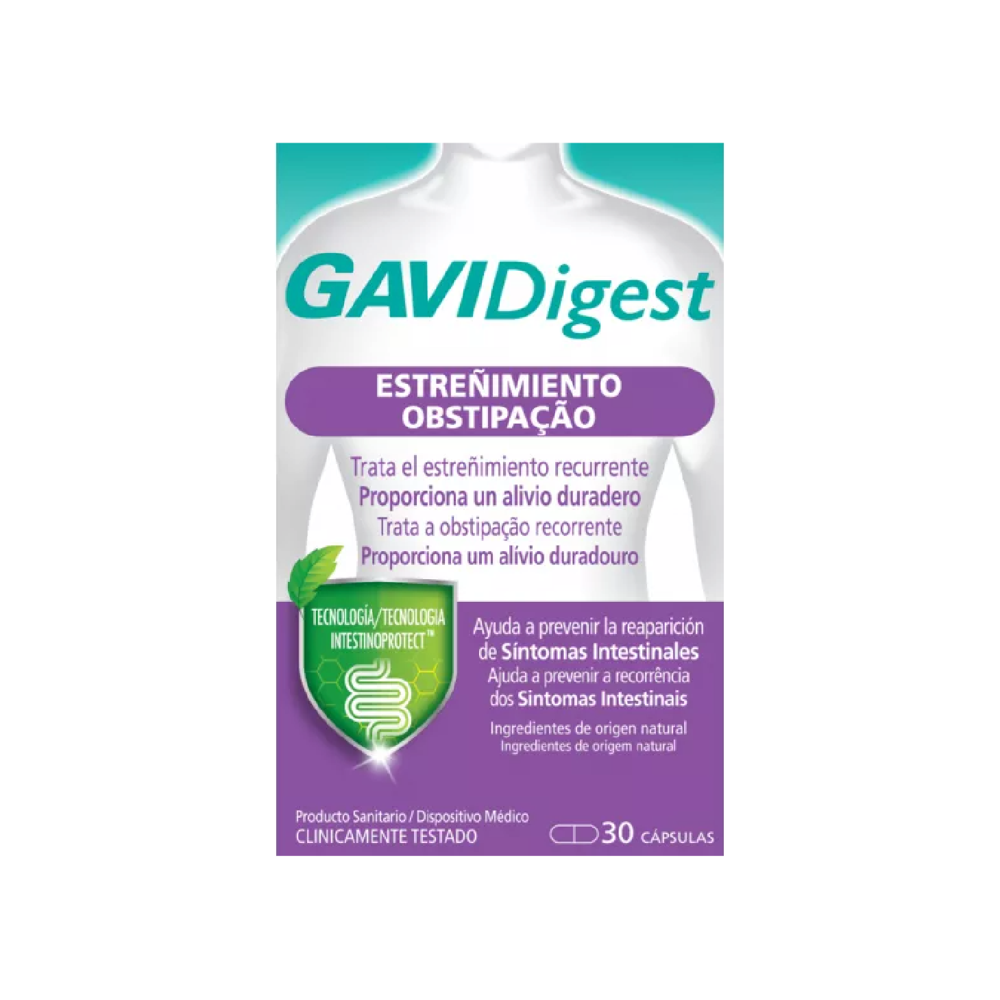 GaviDigest Obstipação 30 Cápsulas