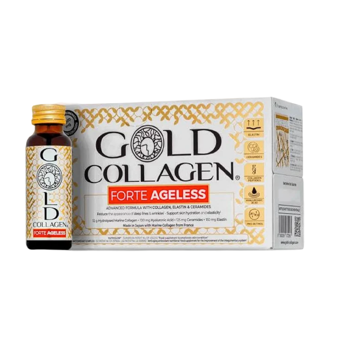 Gold Collagen Forte Ageless Solução 50ml x10