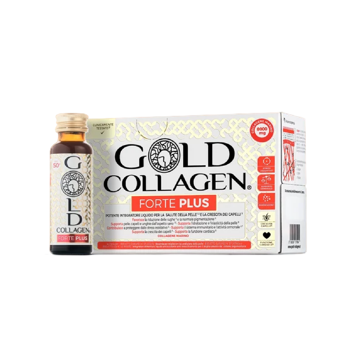Gold Collagen Forte Plus Solução 50ml x10