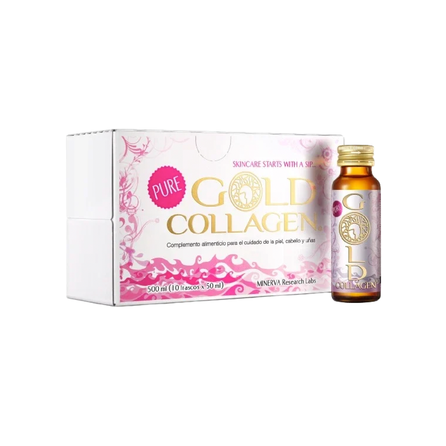 Gold Collagen Pure Solução 50ml x10