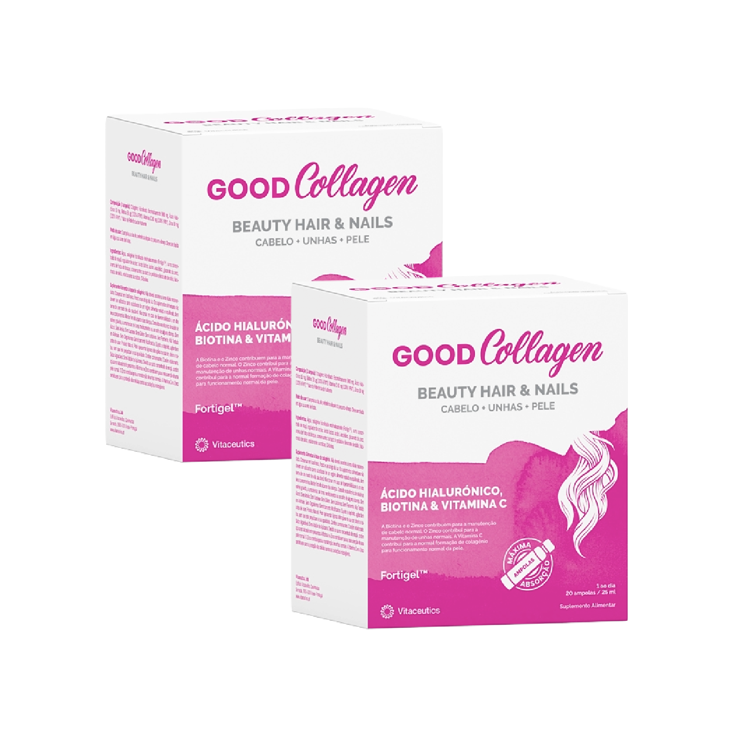 Good Collagen Beauty Hair e Nails 20 Ampolas x 2 Unidades