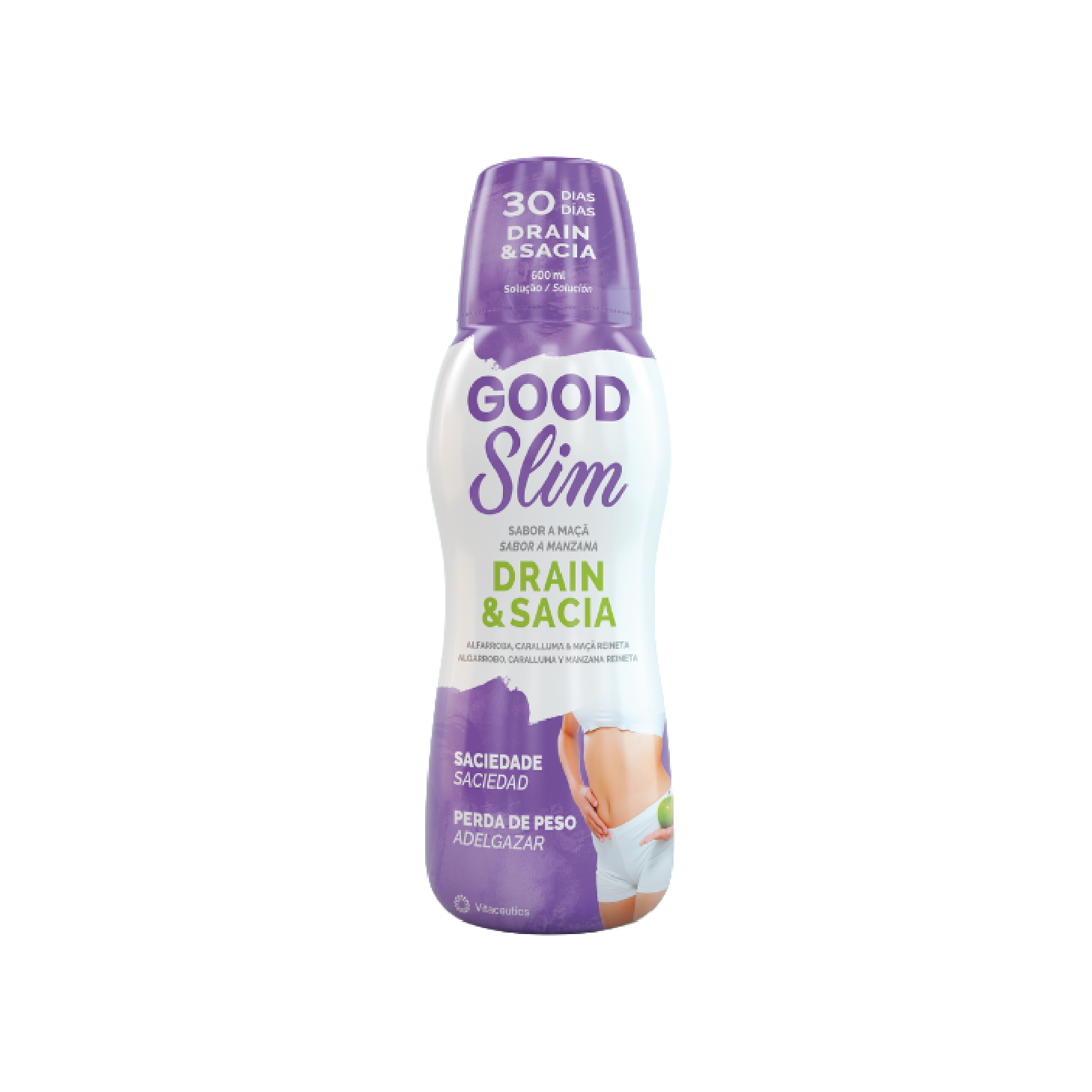 Good Slim Drain & Sacia Sabor a Maçã 600ml