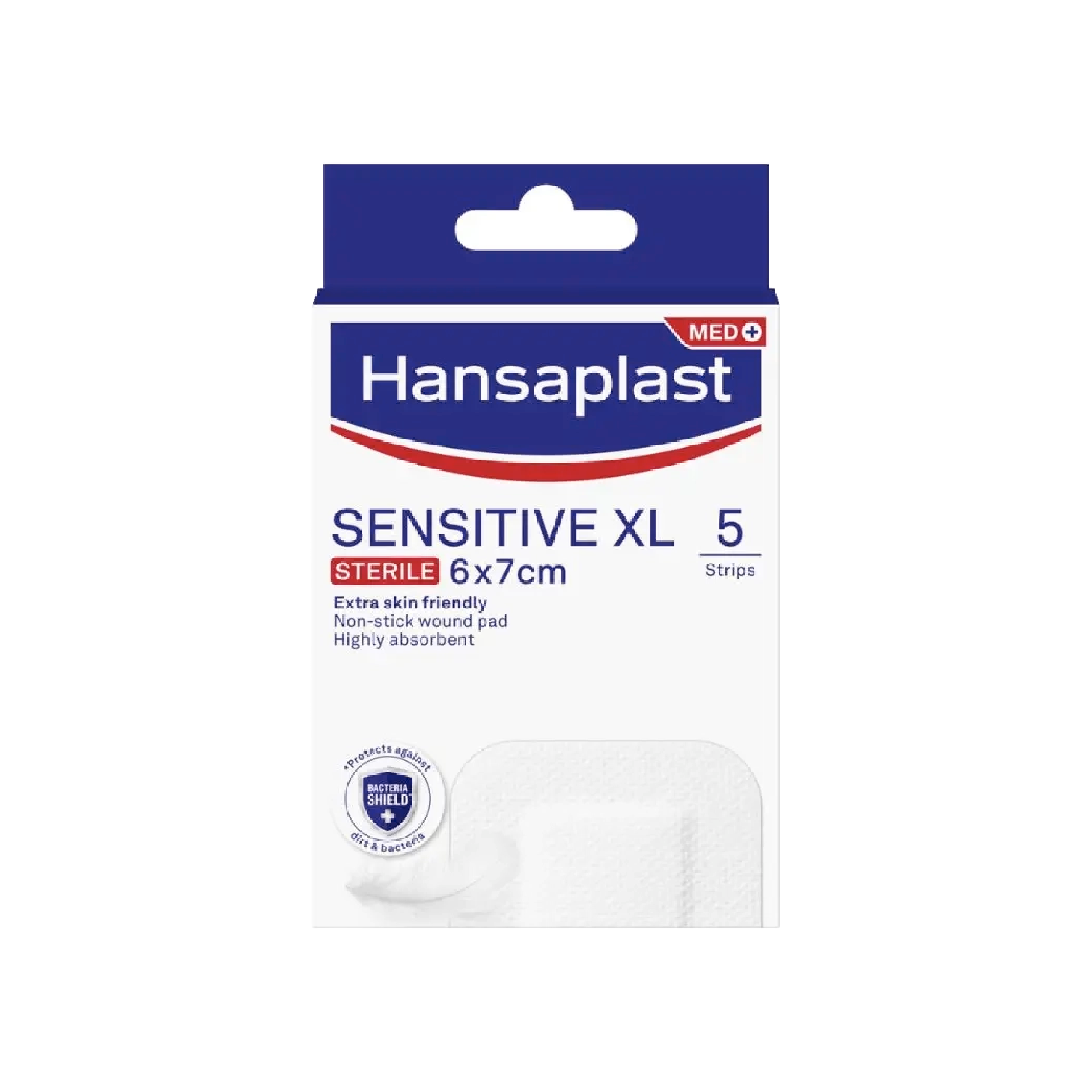 Apósitos hipoalergénicos Hansaplast Sensitive XL de 6 x 7 cm x 5 unidades