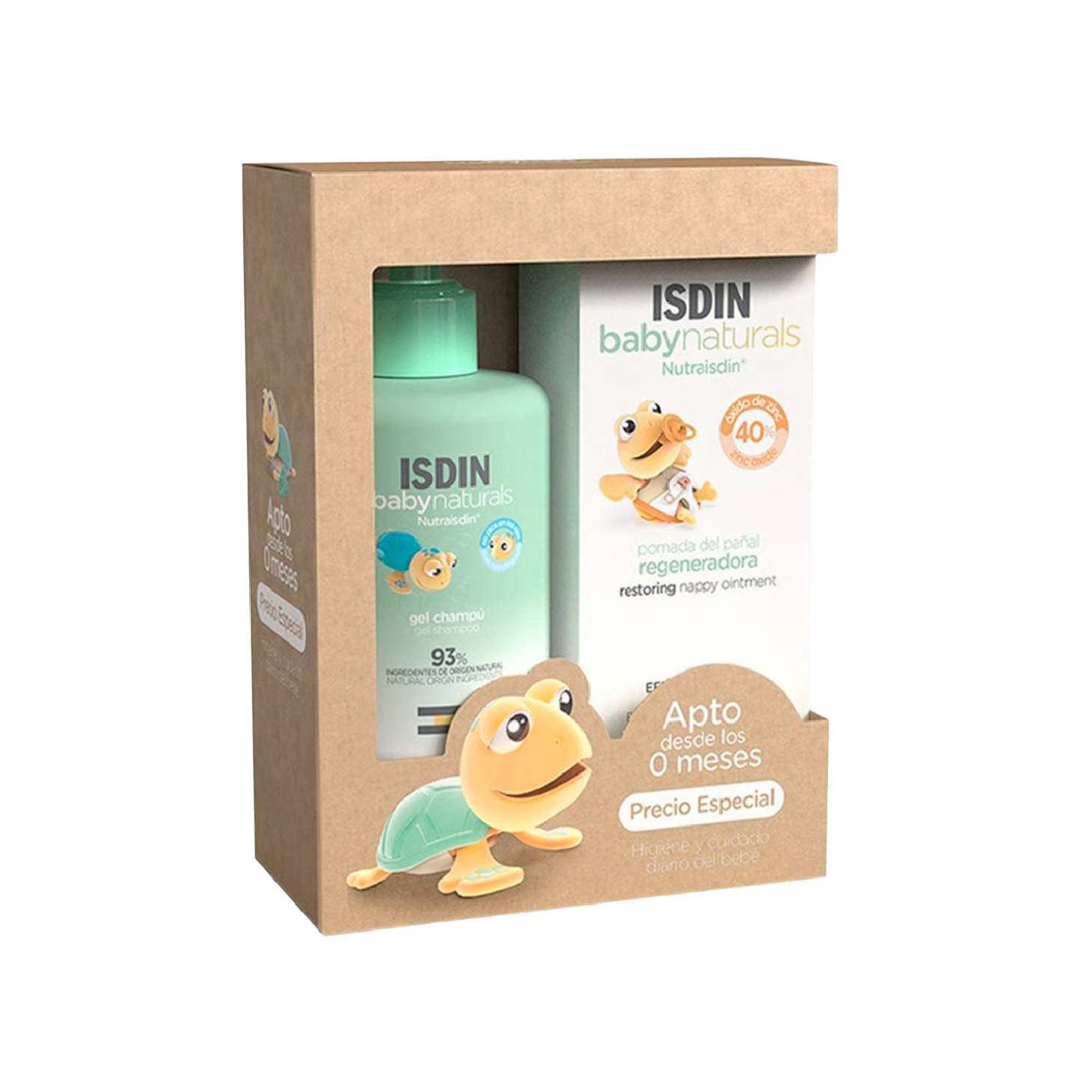 Isdin Baby Naturals Pomada Zn40 100ml + Gel Champô 200ml