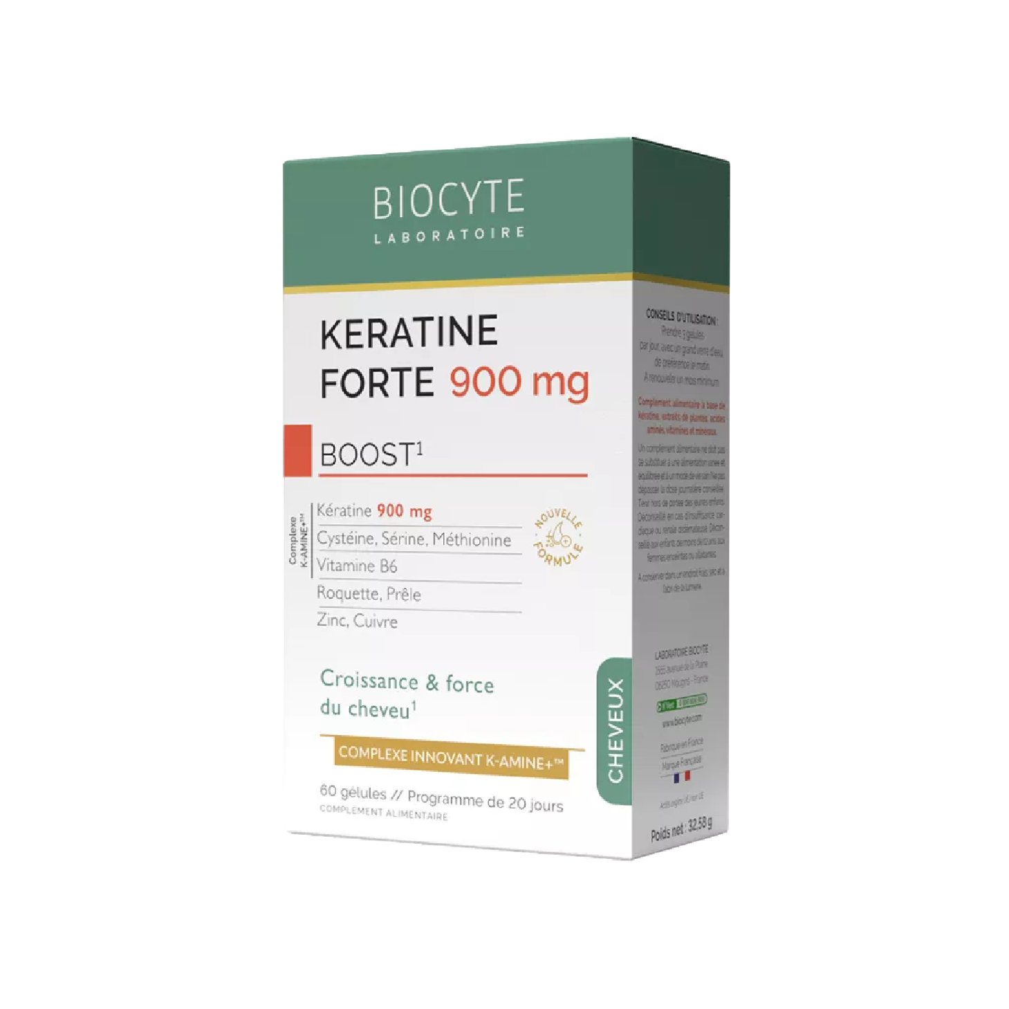 Keratine Forte 900mg 60 Cápsulas