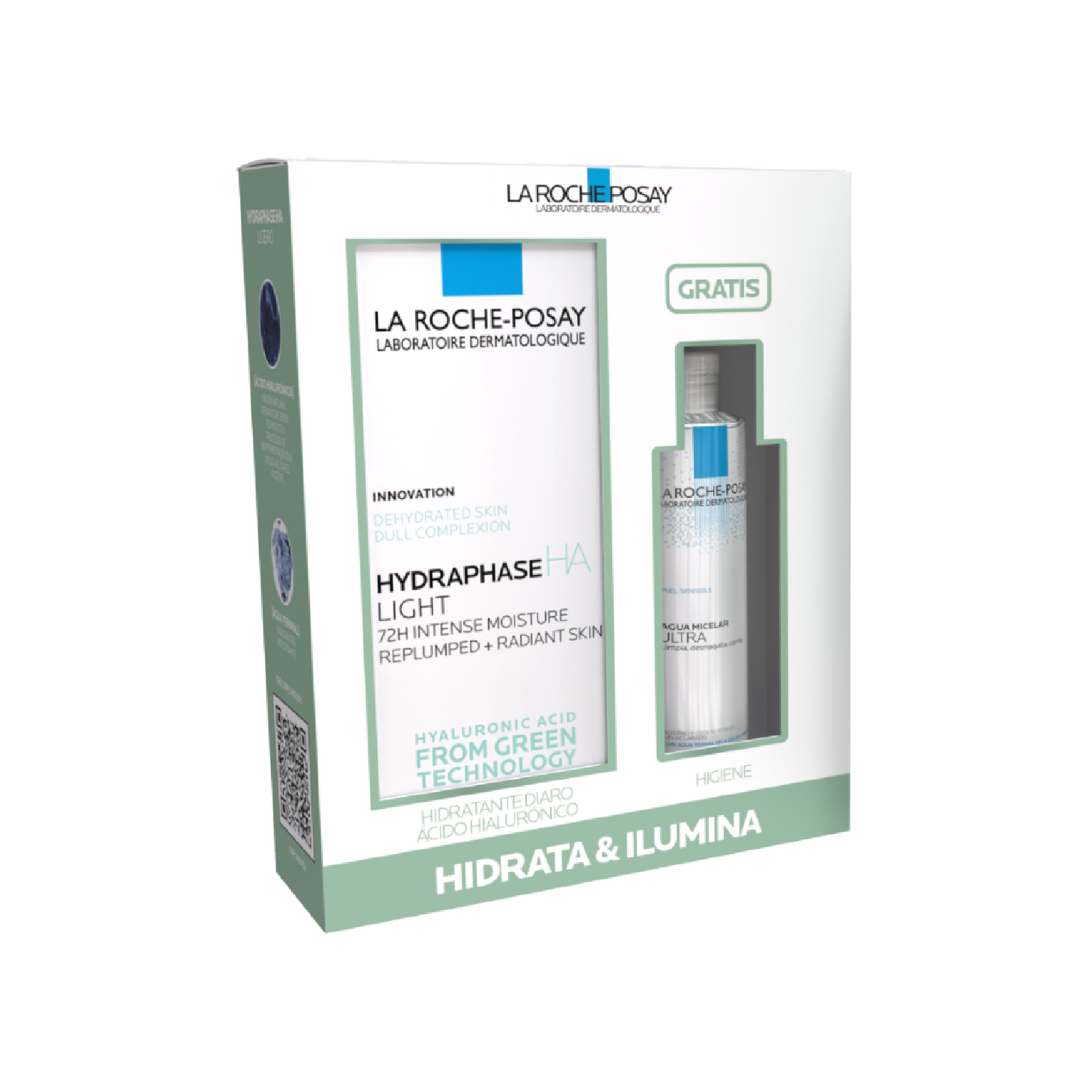 La Roche Posay Coffret Hydraphase HA Ligeiro 50ml + Água Micelar Ultra Pele Sensível 50ml