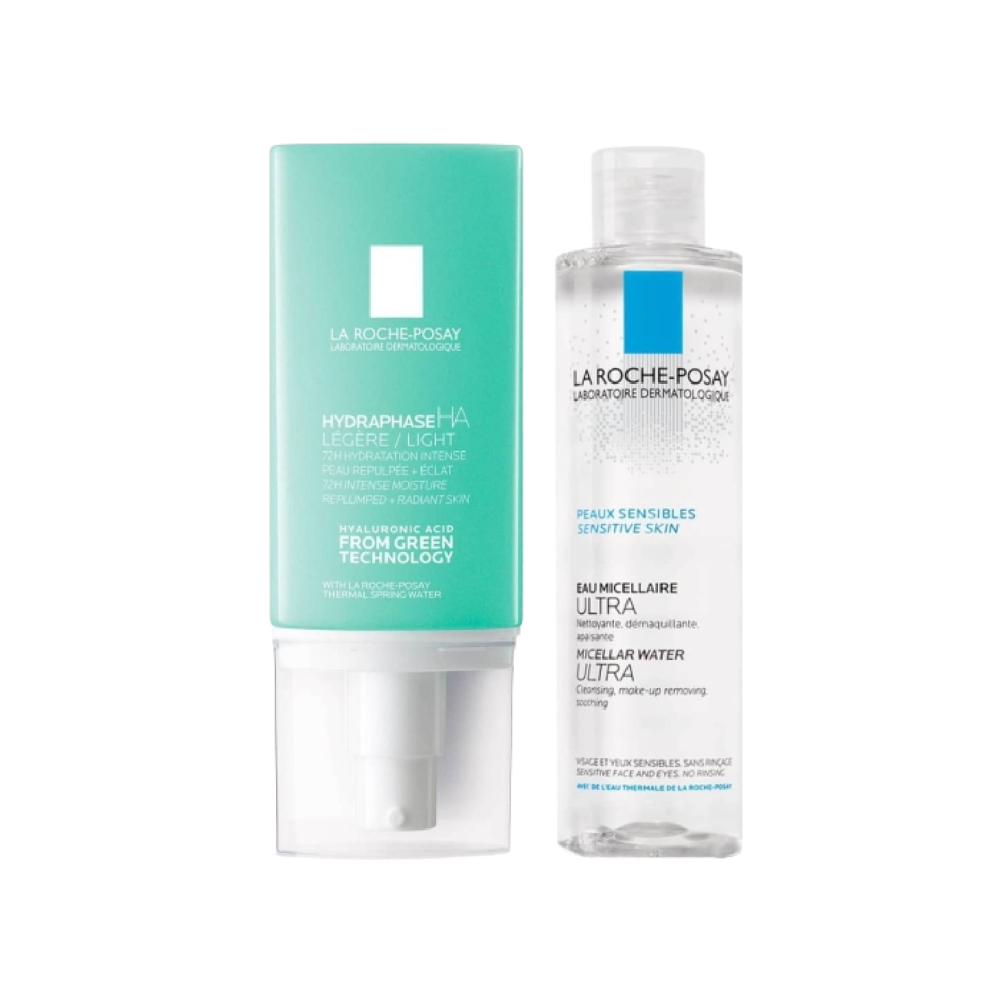 La Roche Posay Coffret Hydraphase HA Ligeiro 50ml + Água Micelar Ultra Pele Sensível 50ml