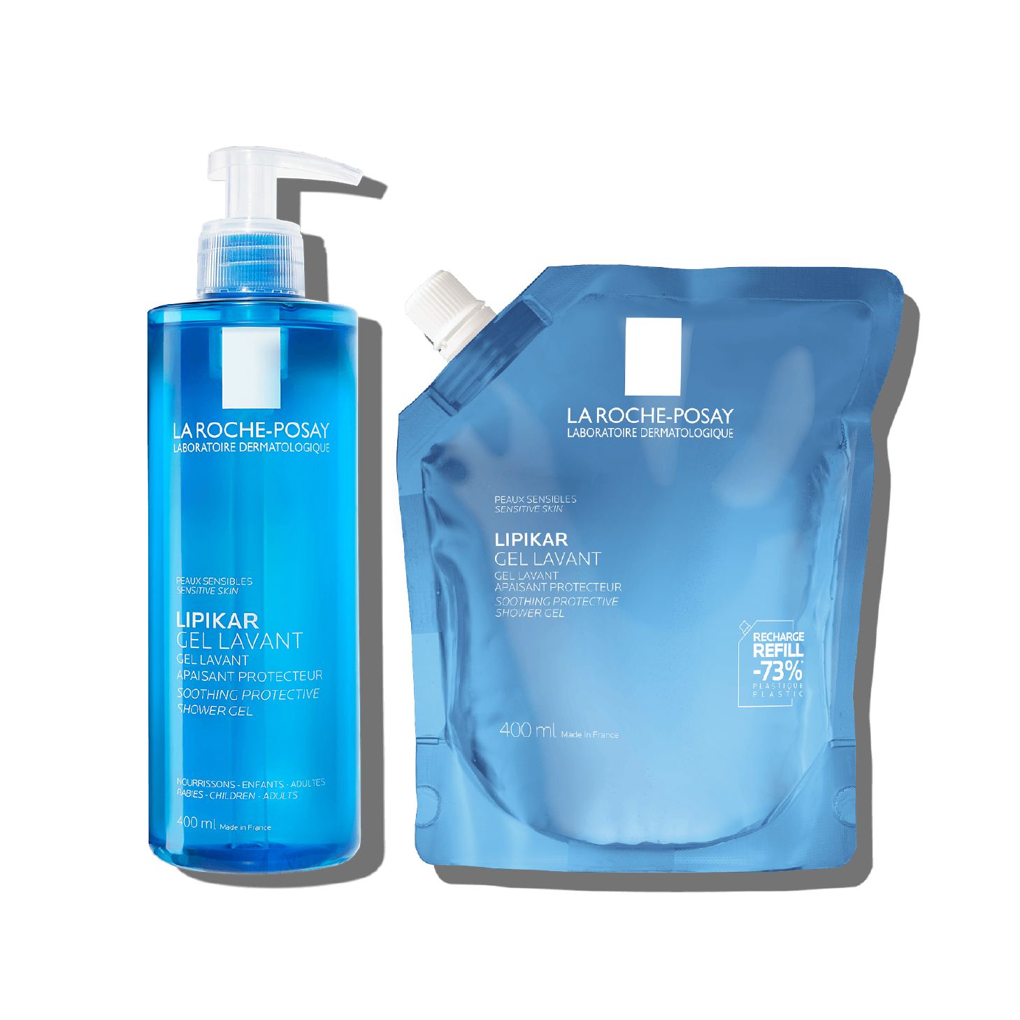 La Roche Posay Lipikar Gel Lavante 400ml + Refill 400ml