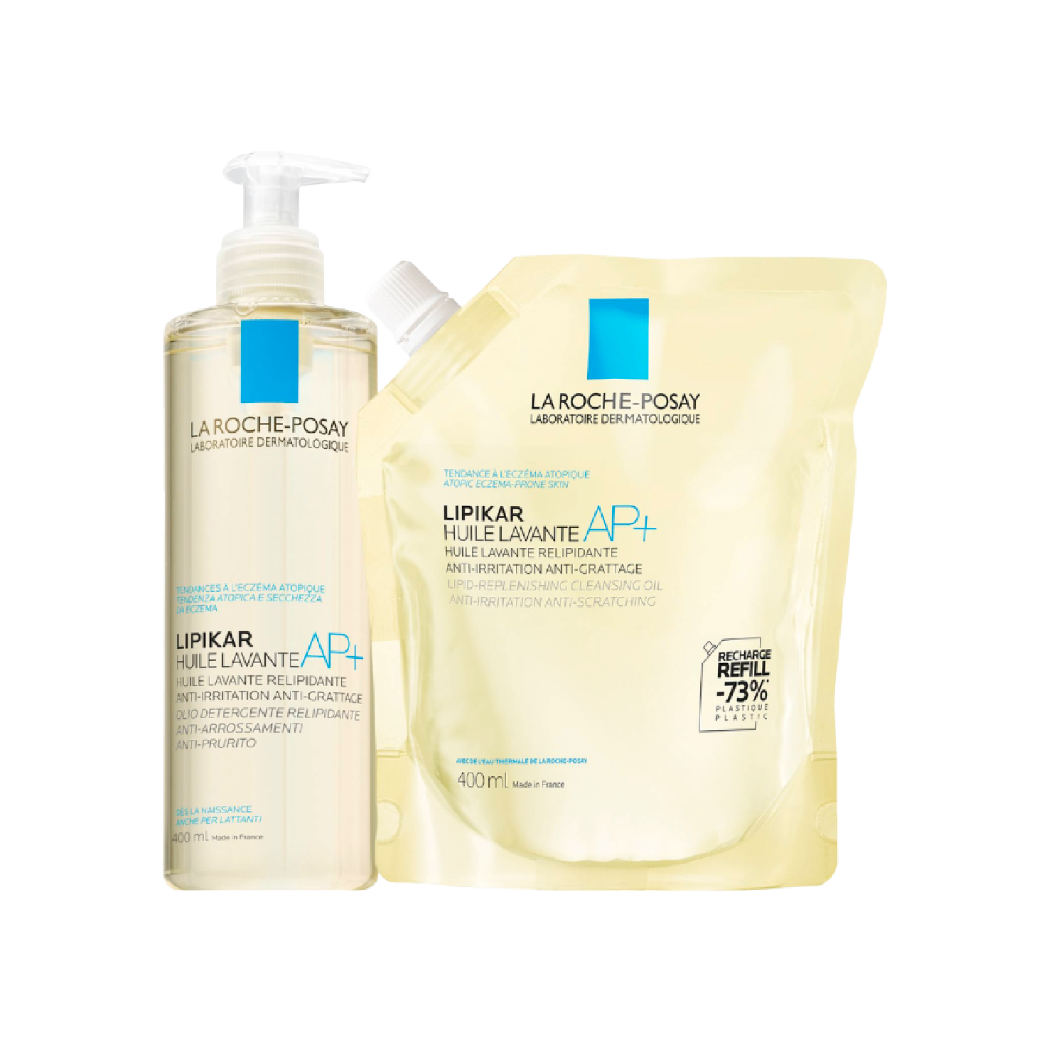 La Roche Posay Lipikar Óleo Lavante 400ml + Refill 400ml