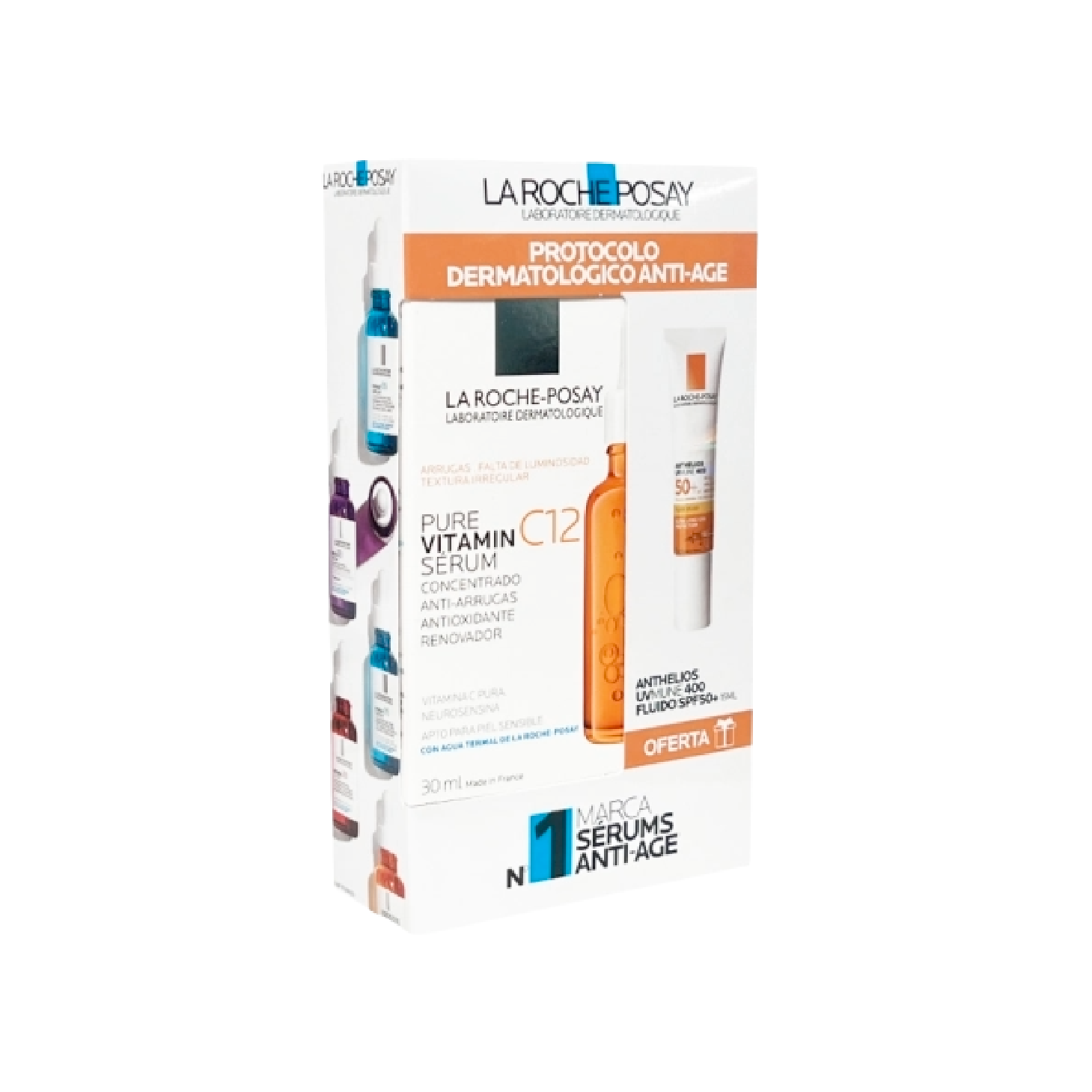La Roche Posay Pure Vitamin C12 Sérum 30ml + Anthelios UVM400 Fluido 15ml