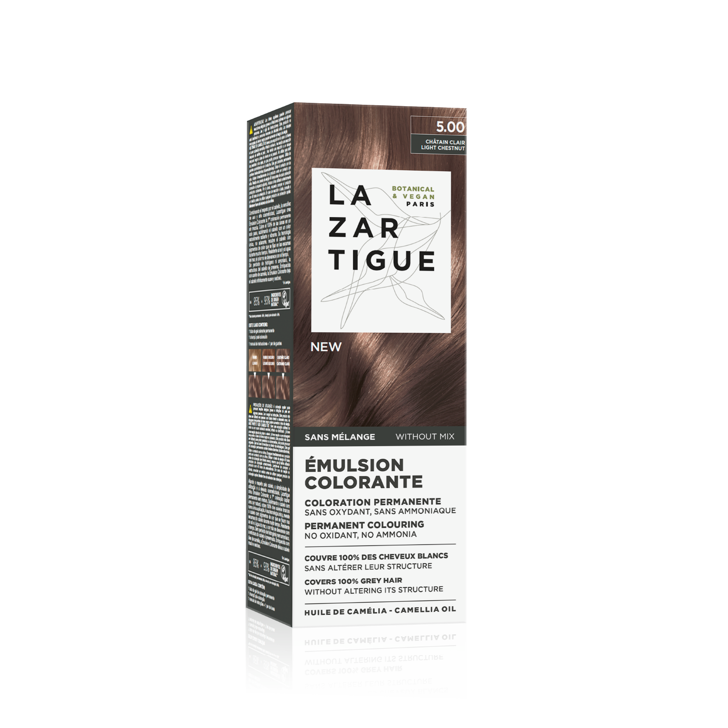 Lazartigue Emulsão Color 5.00 - Castanho Claro 60ml