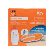 Leti At4 Defense Loção Fluido  SPF50+100ml + Raquetes