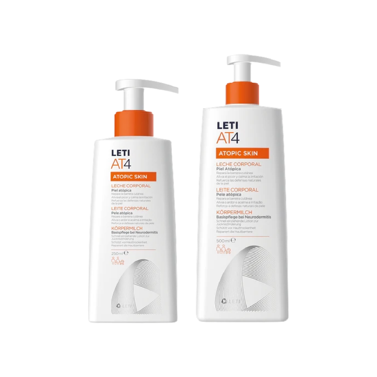 Letiat4 Gel de Banho 500ml + Leite Corporal 250ml