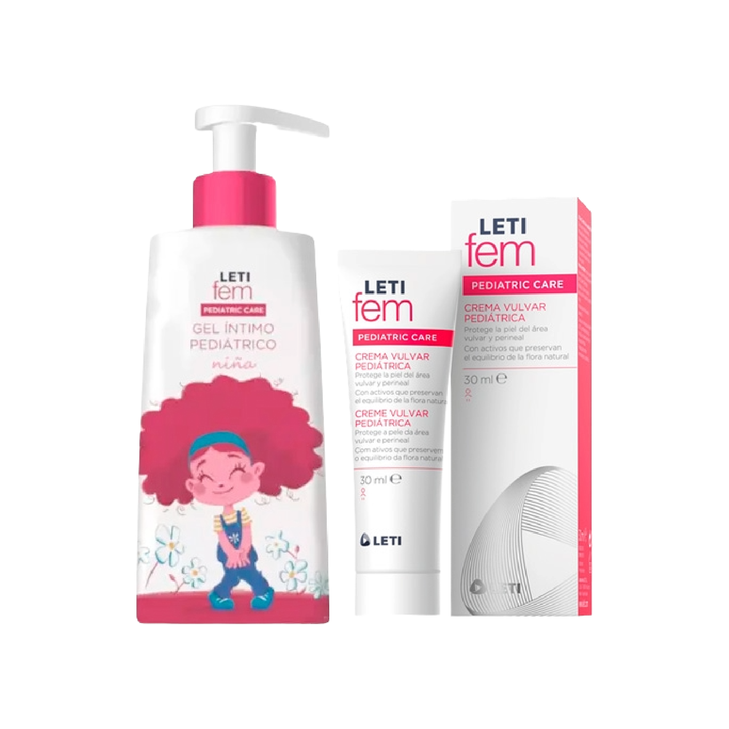 Letifem Pediatrics Gel Íntima 250ml + Creme Vulvar 30ml