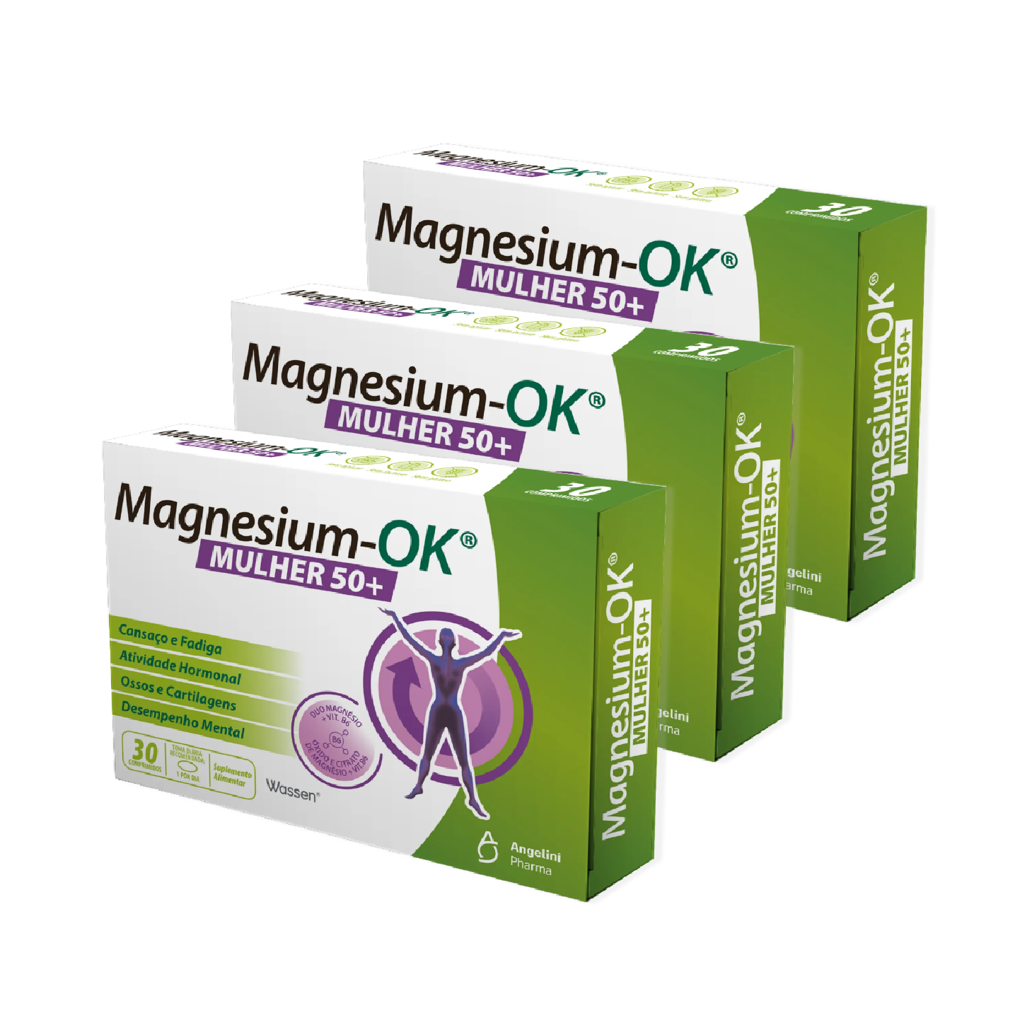 Magnesium-OK Mulher 50+ 30 Comprimidos x 3 Unidades