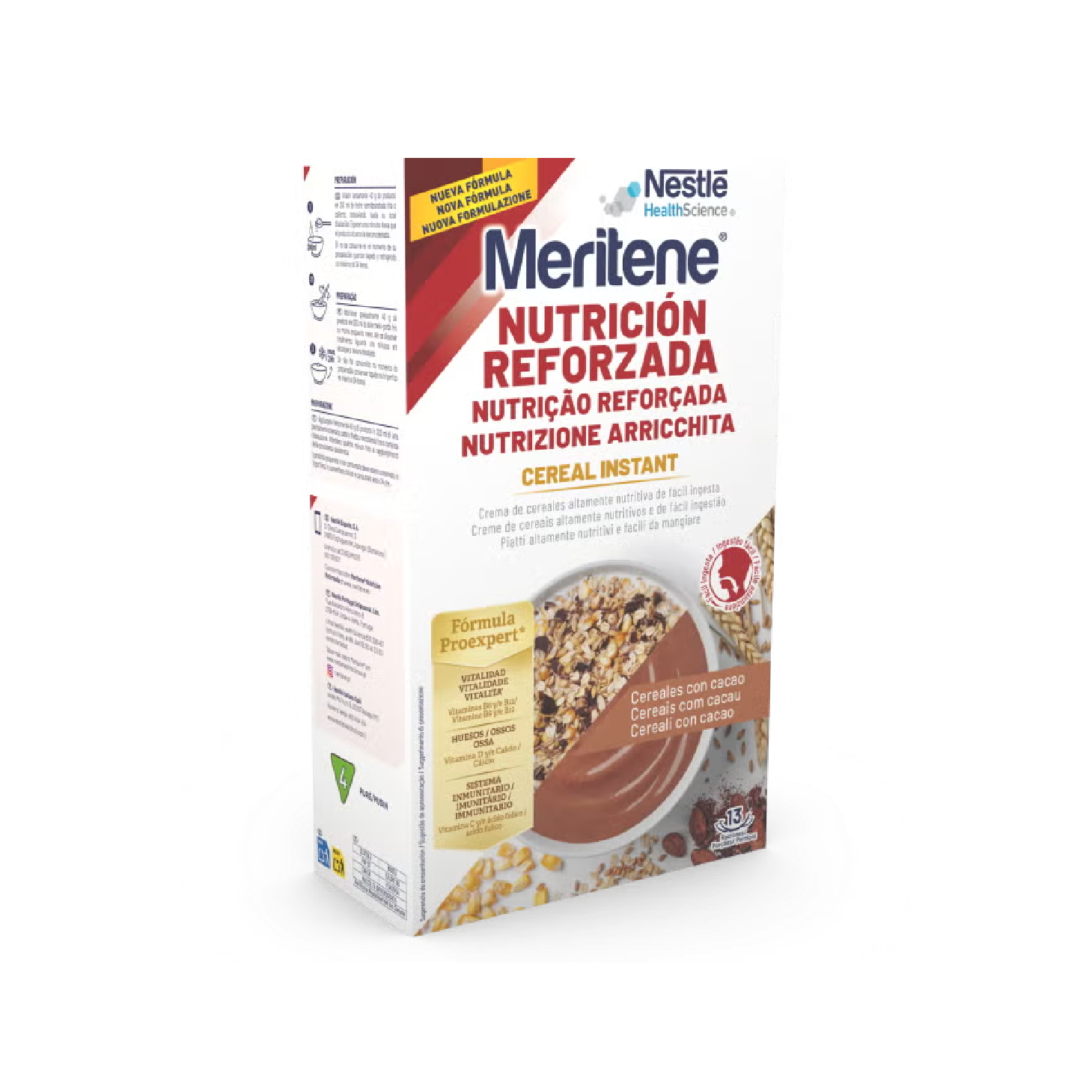 Meritene Cereal Instant Cereais com Cacau 520g