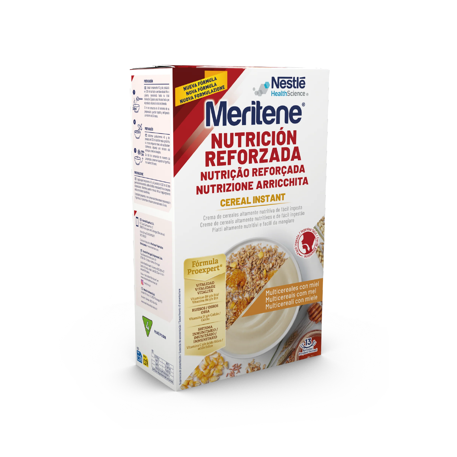 Meritene Cereal Instant Multi W/Mel 520G