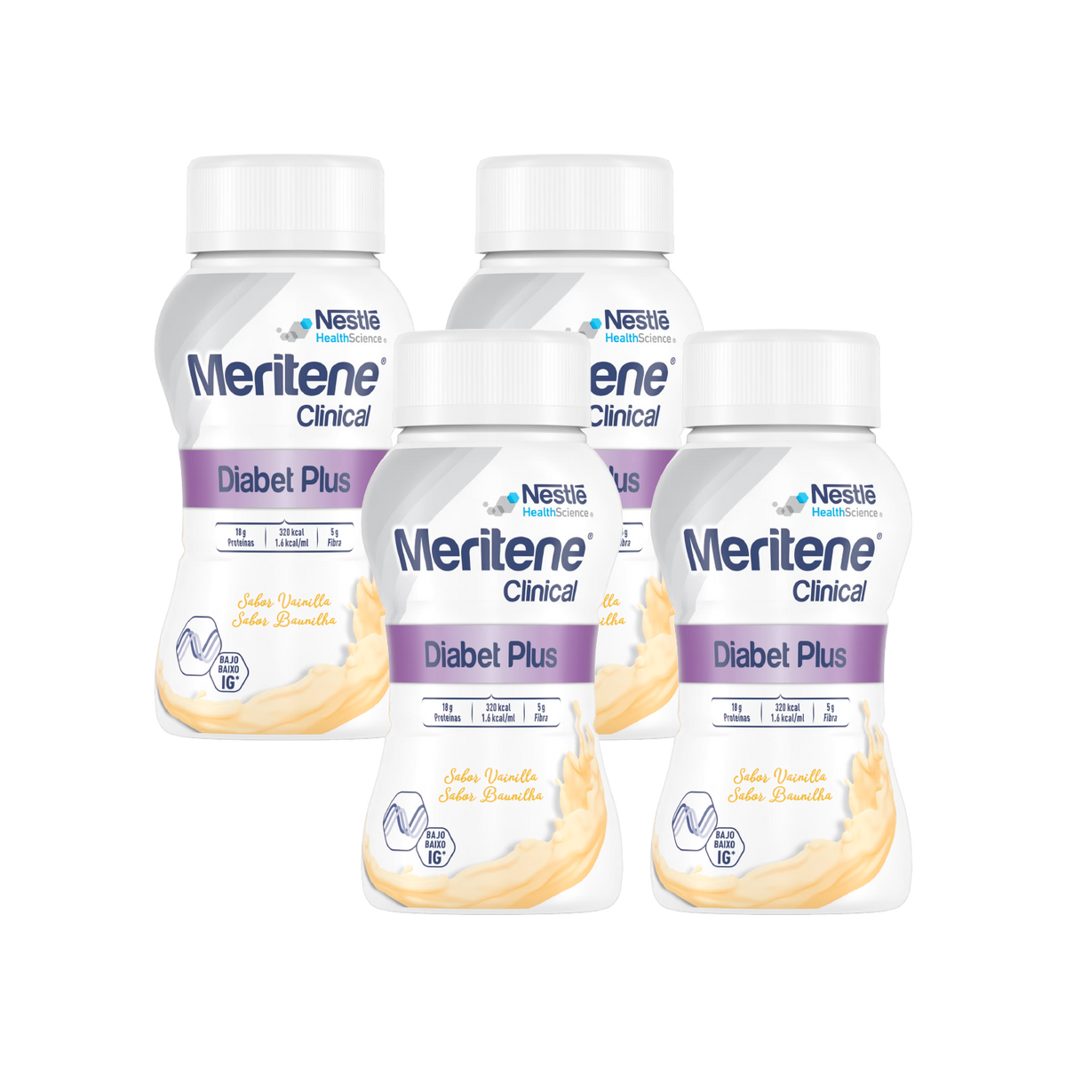 Meritene Clinical DiabetPlus Baunilha 200ml x4
