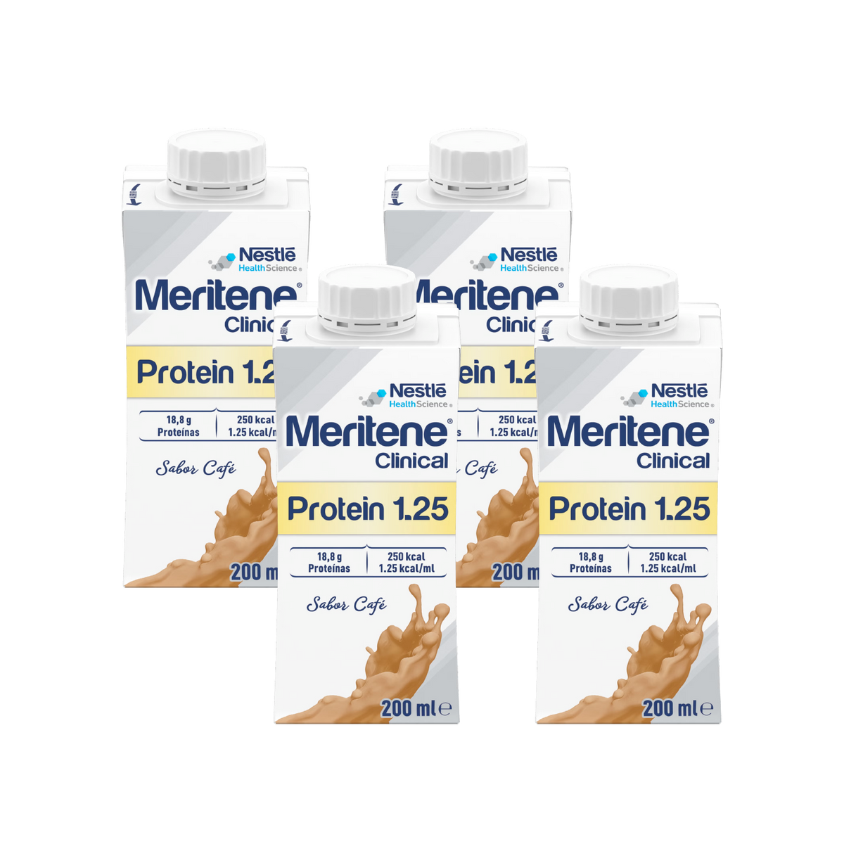 Meritene Clinical Protein 1.25 Café 200ml x4