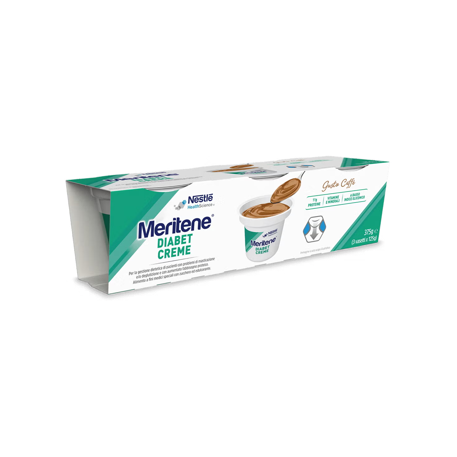 Meritene Diabet Creme Café 125g x 3 Unidades