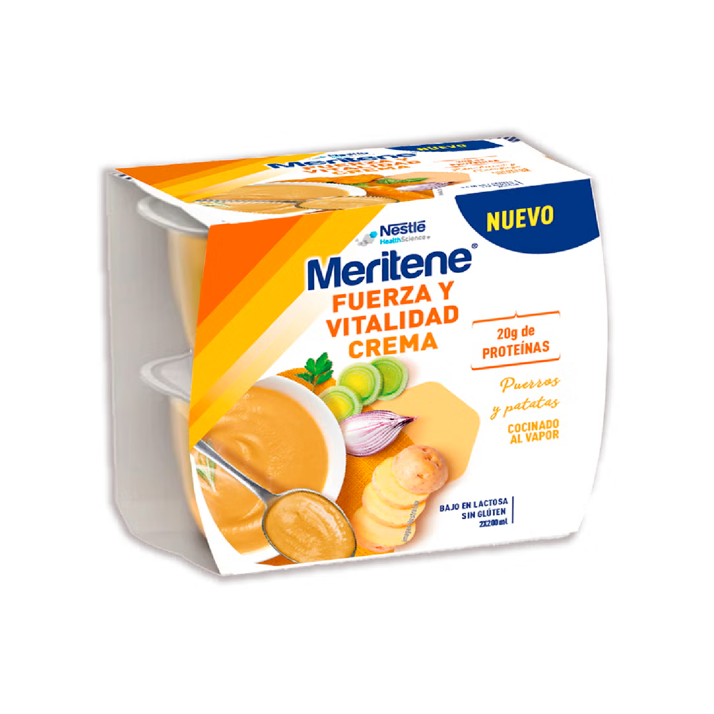 Meritene Força Vital Puré Alho Francês e Batata 200ml x2