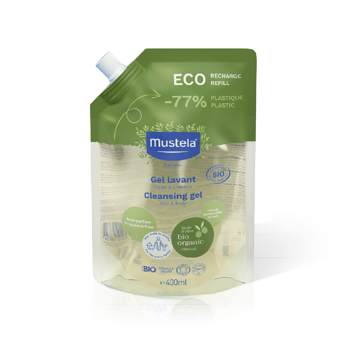 Mustela Bio Gel De Ducha Eco-Recarga 400ml