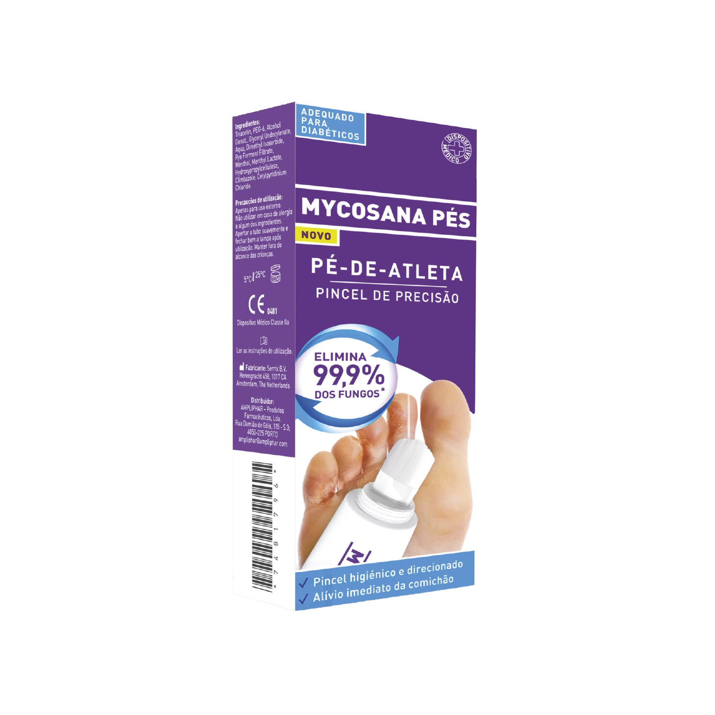 Mycosana Pé de Atleta Gel 15ml + Pincel