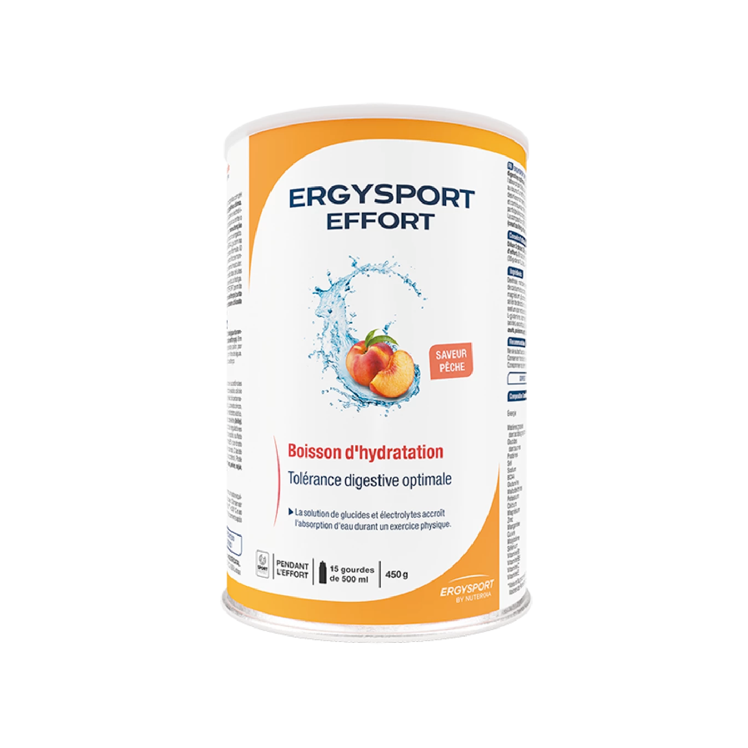Nutergia ErgySport Effort Pêssego Pó 450gr